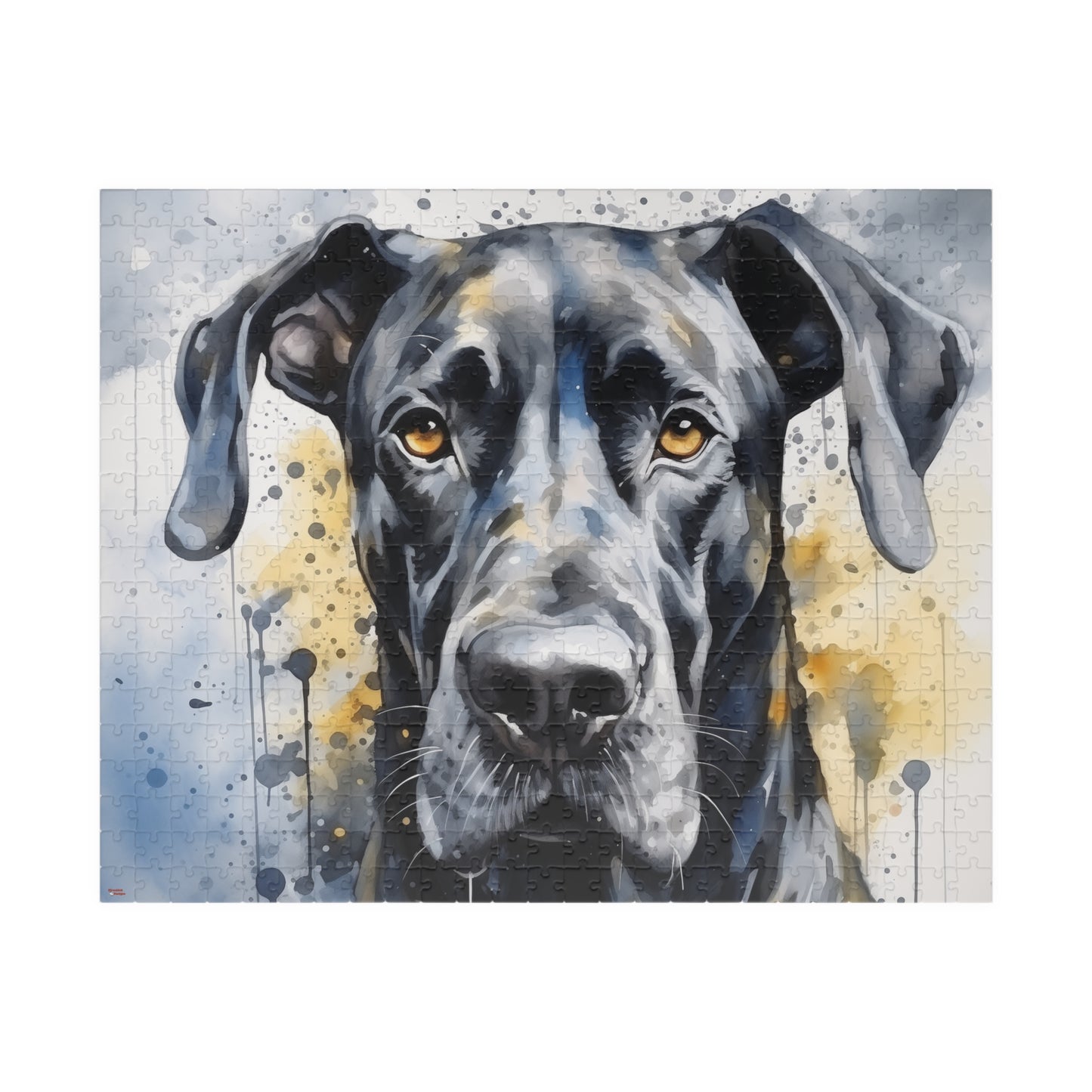 Great Dane Puzzle (110, 252, 520, 1014-piece) Family Pet German Mastiff Boarhound Gentle Giant Canine K9 Animal Lover Jig Saw 1000 piece