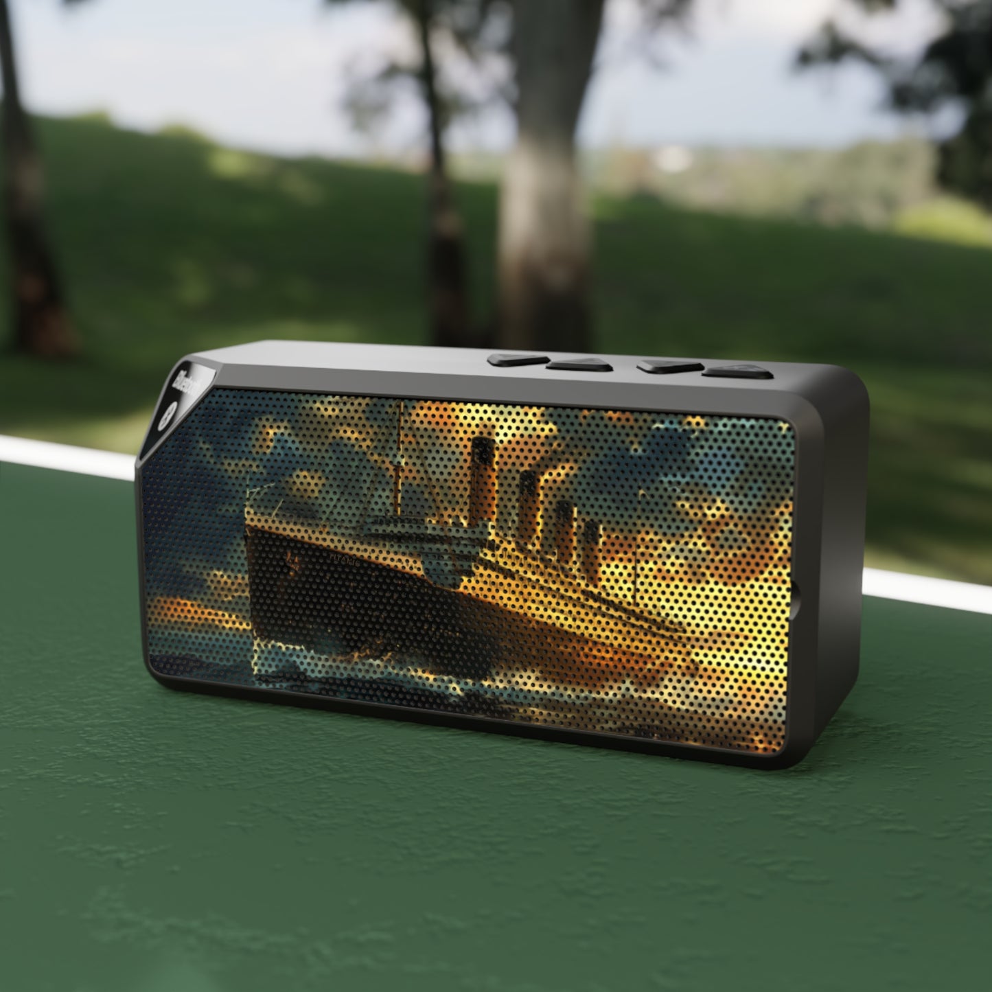 Jabba Bluetooth Speaker with Titanic Design, Watercolor or Historical Photo, 2 Variations