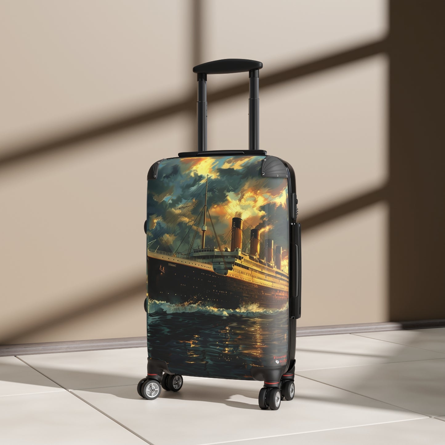 RMS Titanic Sunset Suitcase | Luggage Bag Carry-on Ocean Liner White Star Line Cunard Queen Mary Traveler Beautiful Scene