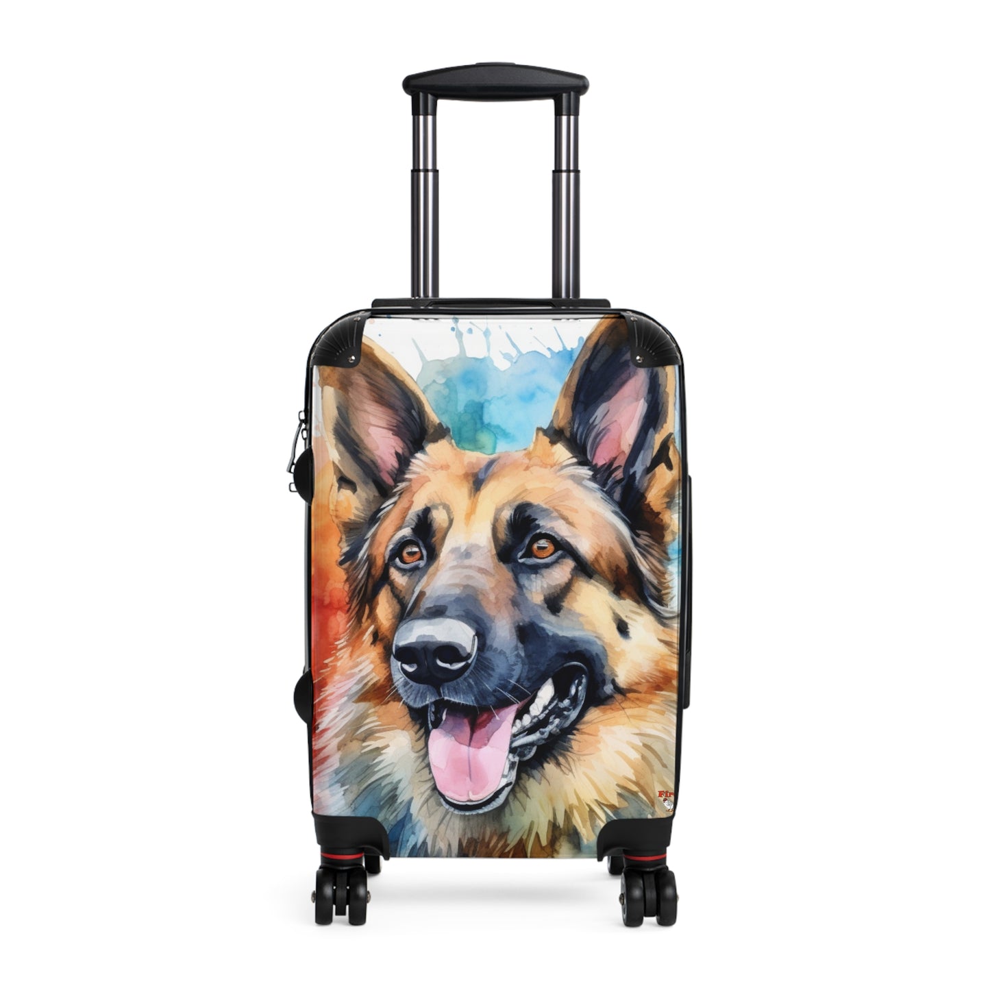 German Shepherd Suitcase by Firechick Designs | Mastiff Police Guard Security Dog Family Pet K9 Canine Man's Best Friend Puppy Dogs Bag