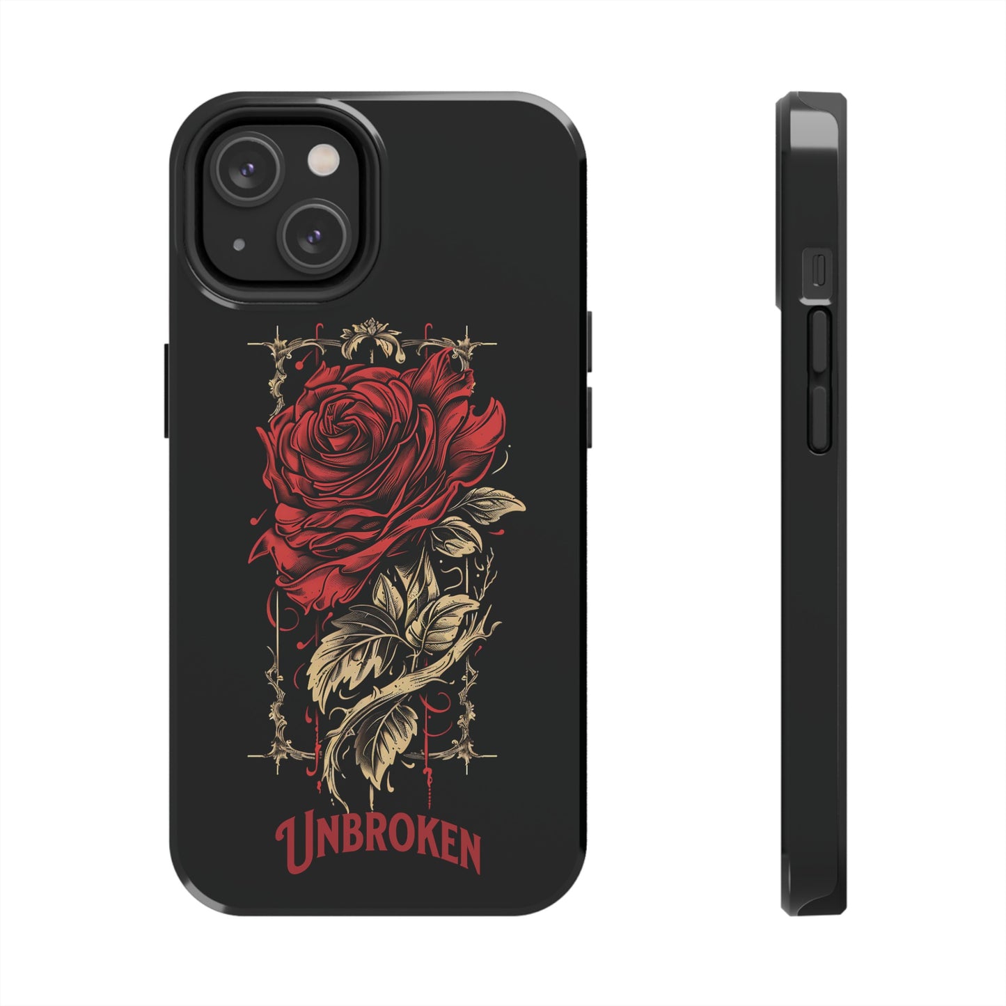 Vintage Rose Unbroken iPhone Cases, Lightweight, Impact Resistant, Available for iPhone 14/14 Pro/14 Plus/14 Pro Max