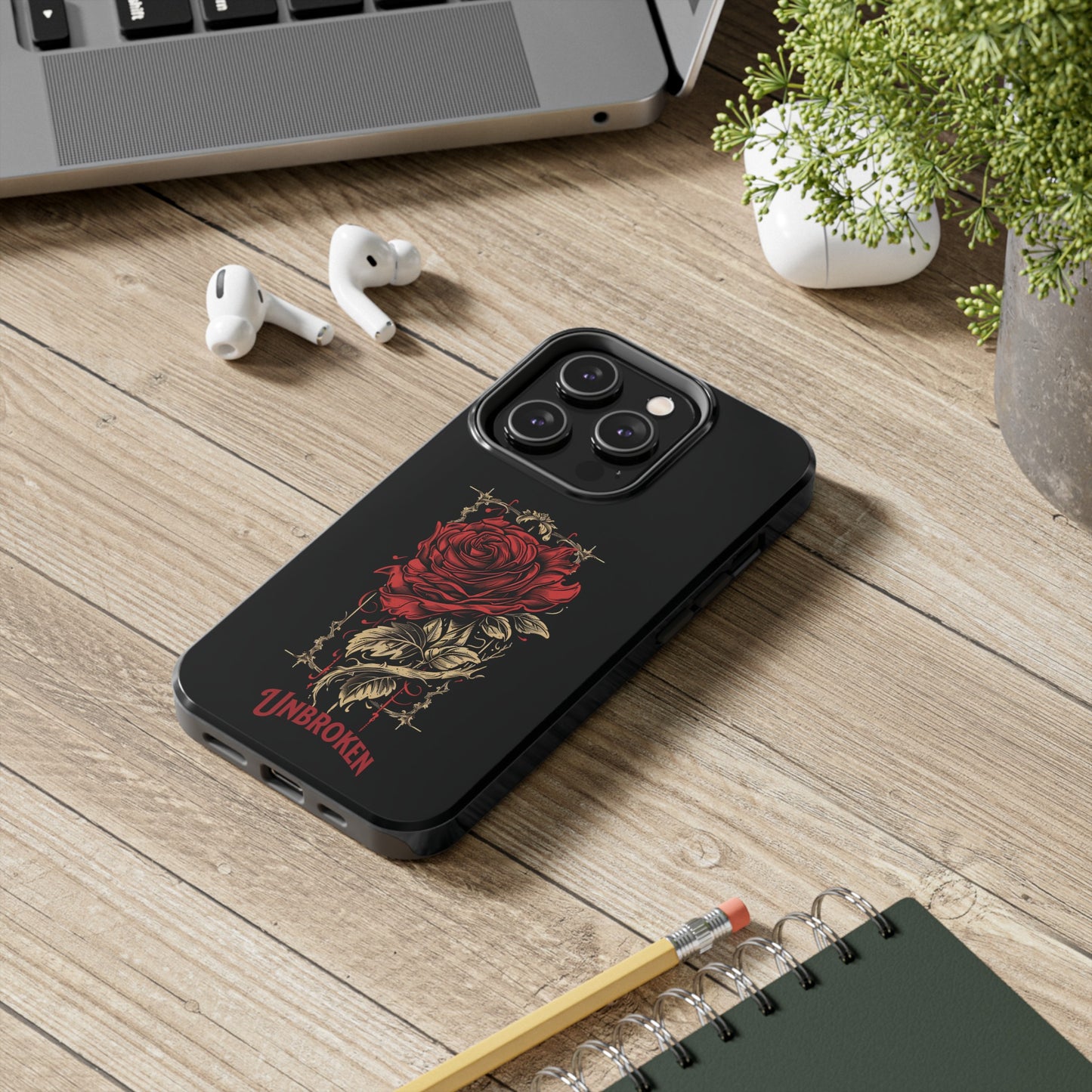 Vintage Rose Unbroken iPhone Cases, Lightweight, Impact Resistant, Available for iPhone 14/14 Pro/14 Plus/14 Pro Max