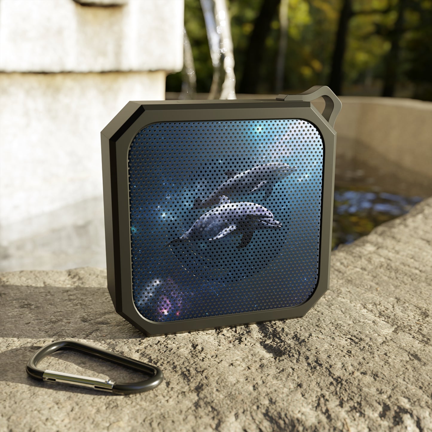 Dolphins in Space Blackwater Outdoor Bluetooth Speaker