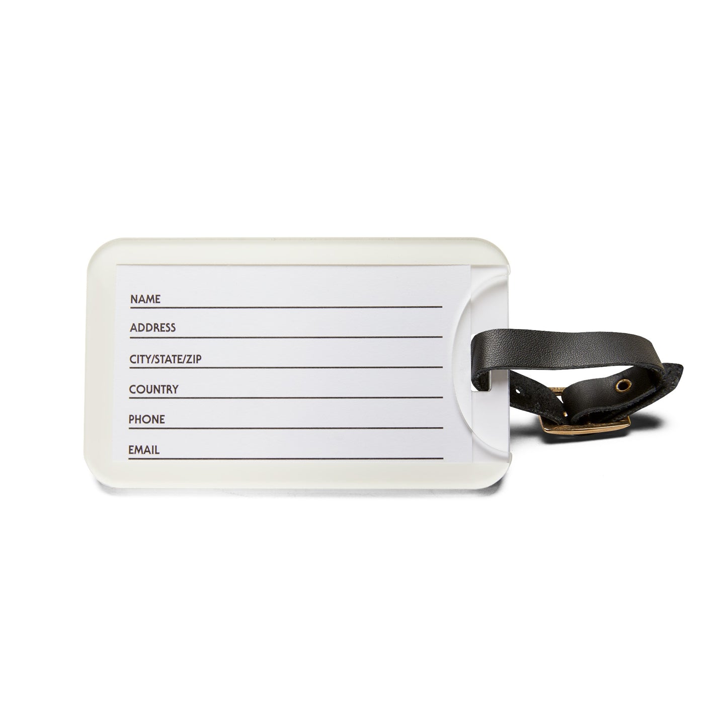 Titanic Acrylic Luggage Tags, 2.4 x 4 inches, 3 Design options, Leather Strap