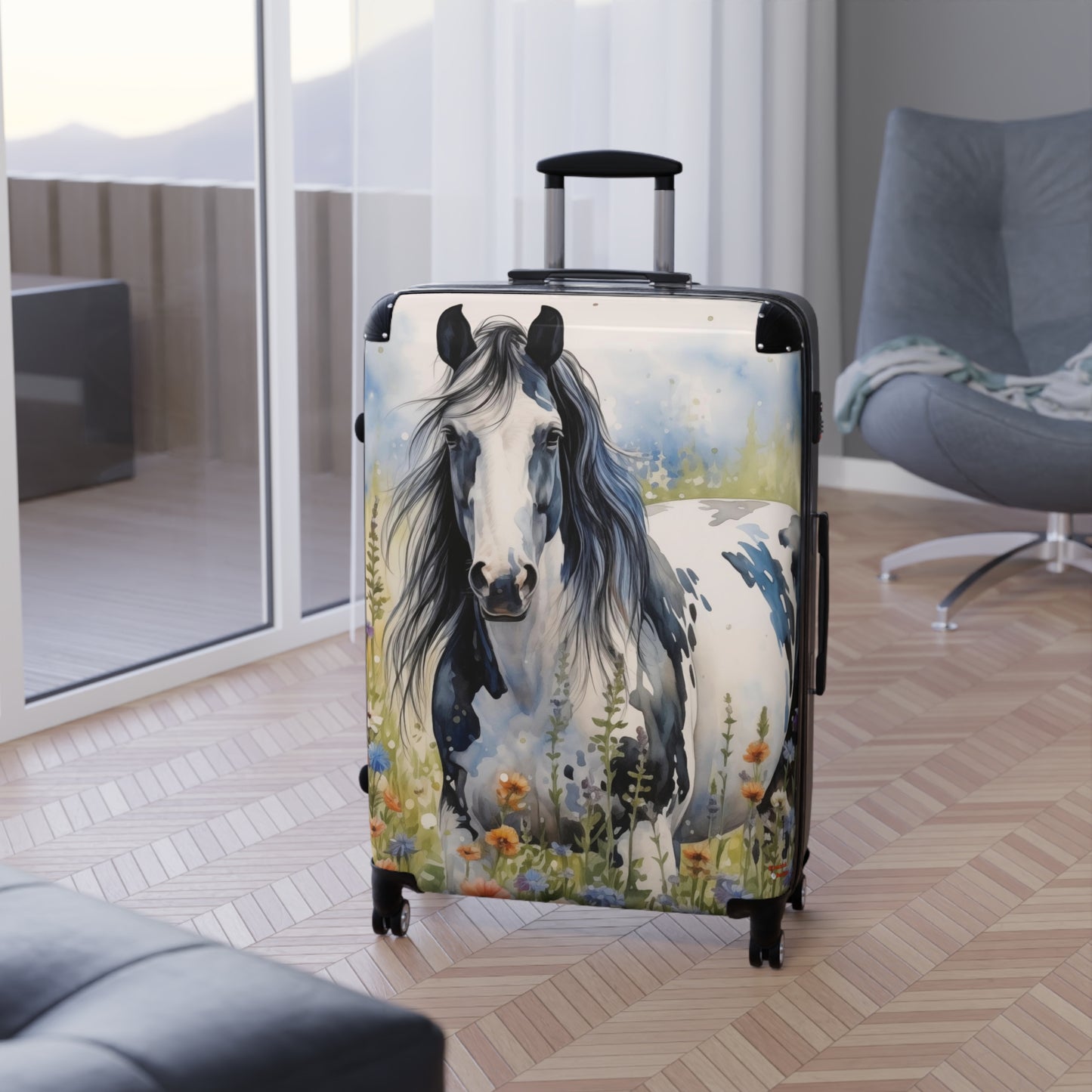 American Paint Horse Suitcase #1 | Quarter Horses Bag Duffle Travel Gear Equestrienne Jockey Cowgirl Cowboy Equine Animal Lover