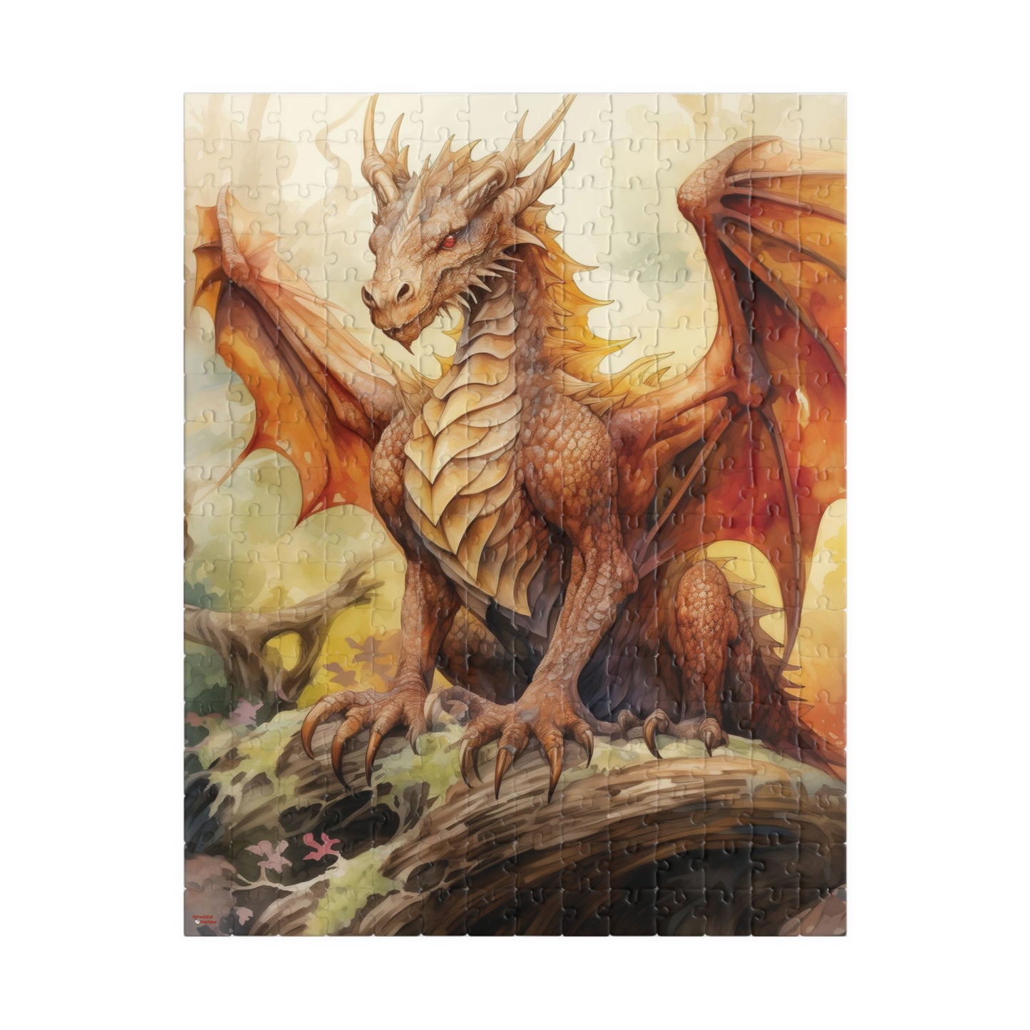 Chinese Wood Dragon Puzzle (110, 252, 520, 1014-piece) Feng Shui 2024 Year Jig Saw Achieve Progress Grow Expand Health Strength Good Fortune