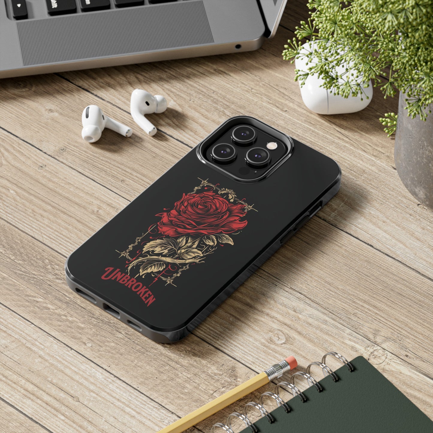 Vintage Rose Unbroken iPhone Cases, Lightweight, Impact Resistant, Available for iPhone 14/14 Pro/14 Plus/14 Pro Max