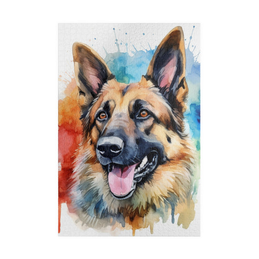 The German Shepherd Puzzle (110, 252, 500, 1014-piece) | Family Pet Canine K9 K-9 Guard Dog Man's Best Friend Companion Partner Officer