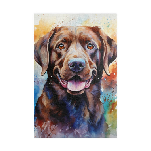 Labrador Retriever Puzzle (110, 252, 520, 1014-piece) Watercolor Family Pet Canine K9 Jigsaw Jig Saw Indoor Games Kids Adults