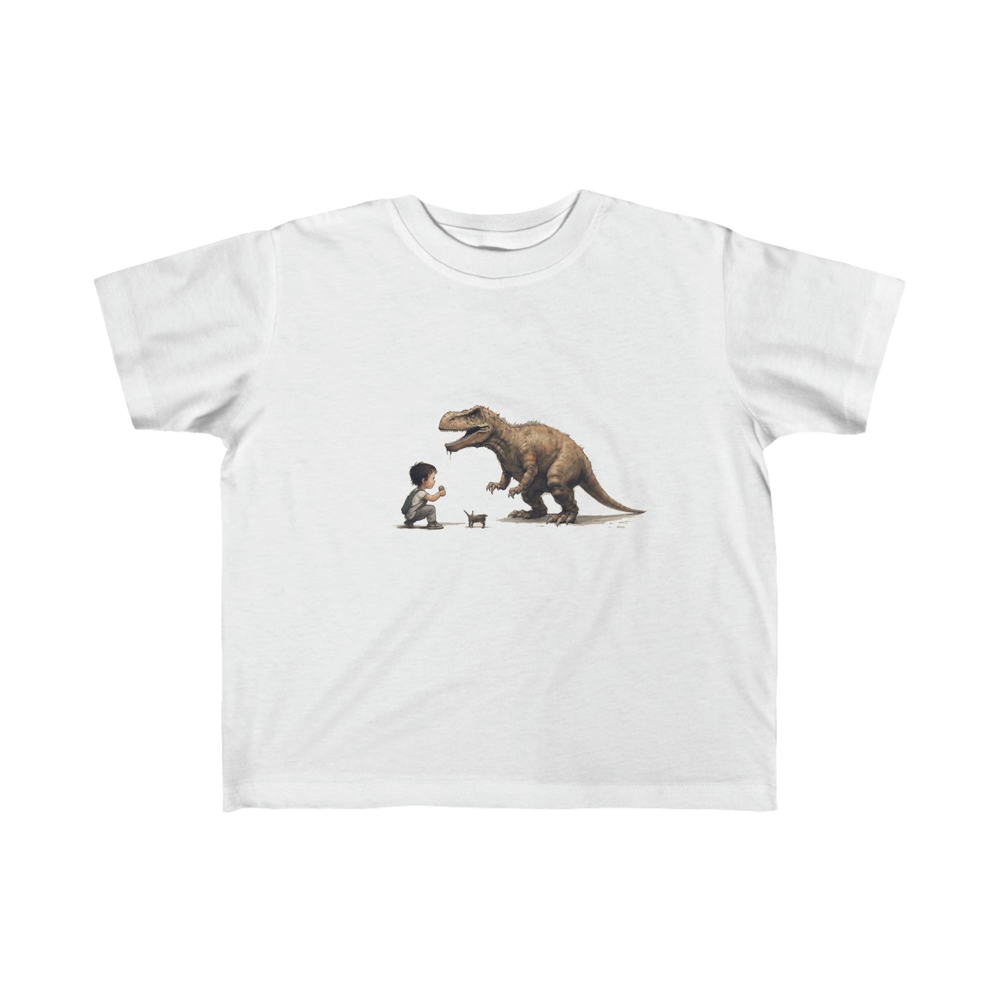 My Dog T-Rex Toddler's Fine Jersey Tee | Small Boy Tyrannosaurus Rex Dinosaur Lizard Best Friends T-shirt Top Big Dog