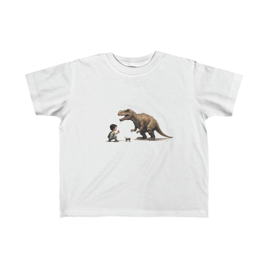 My Dog T-Rex Toddler's Fine Jersey Tee | Small Boy Tyrannosaurus Rex Dinosaur Lizard Best Friends T-shirt Top Big Dog