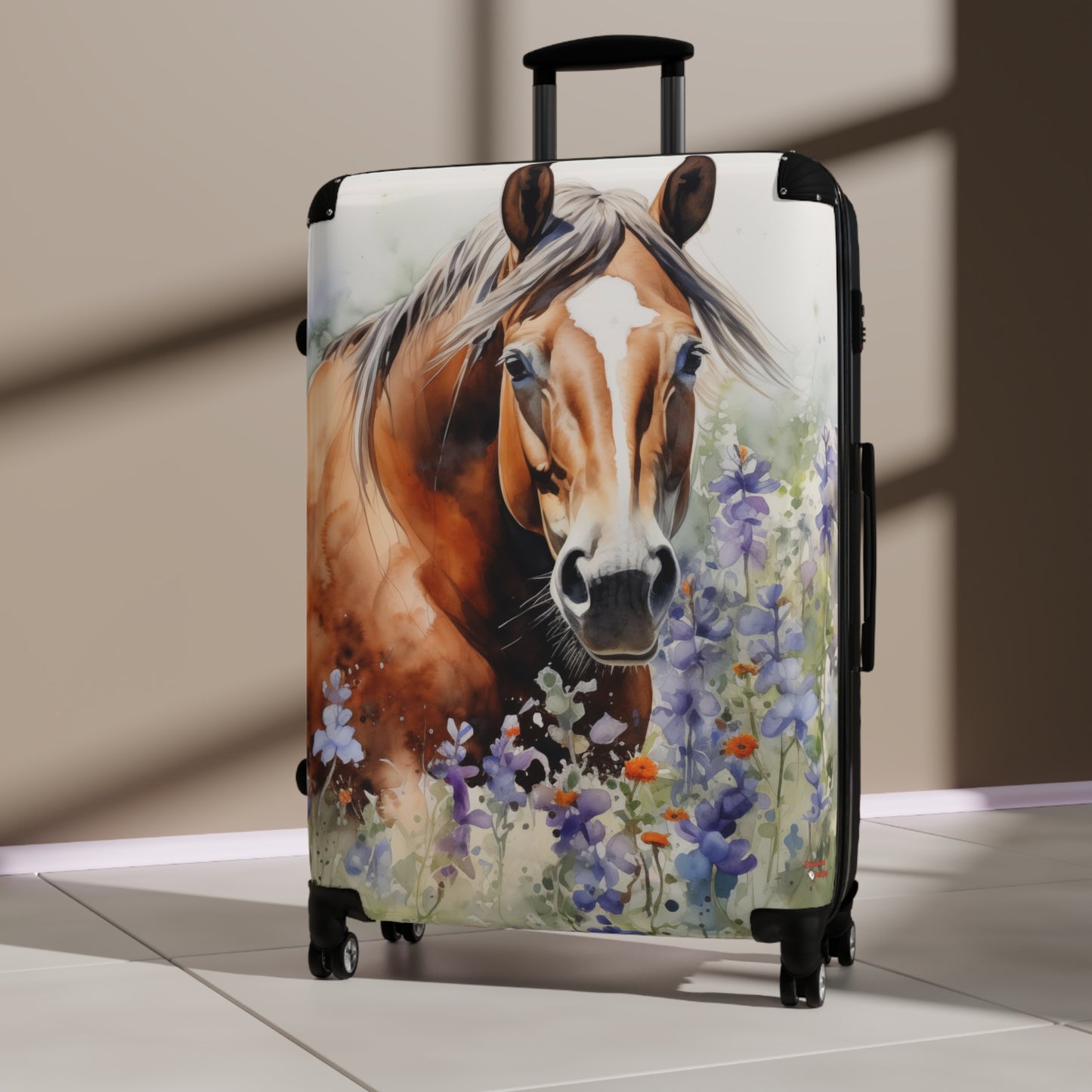 American Quarter Horse Suitcase | Quarter Horses Bag Duffle Travel Gear Equestrienne Jockey Cowgirl Cowboy Equine Animal Lover