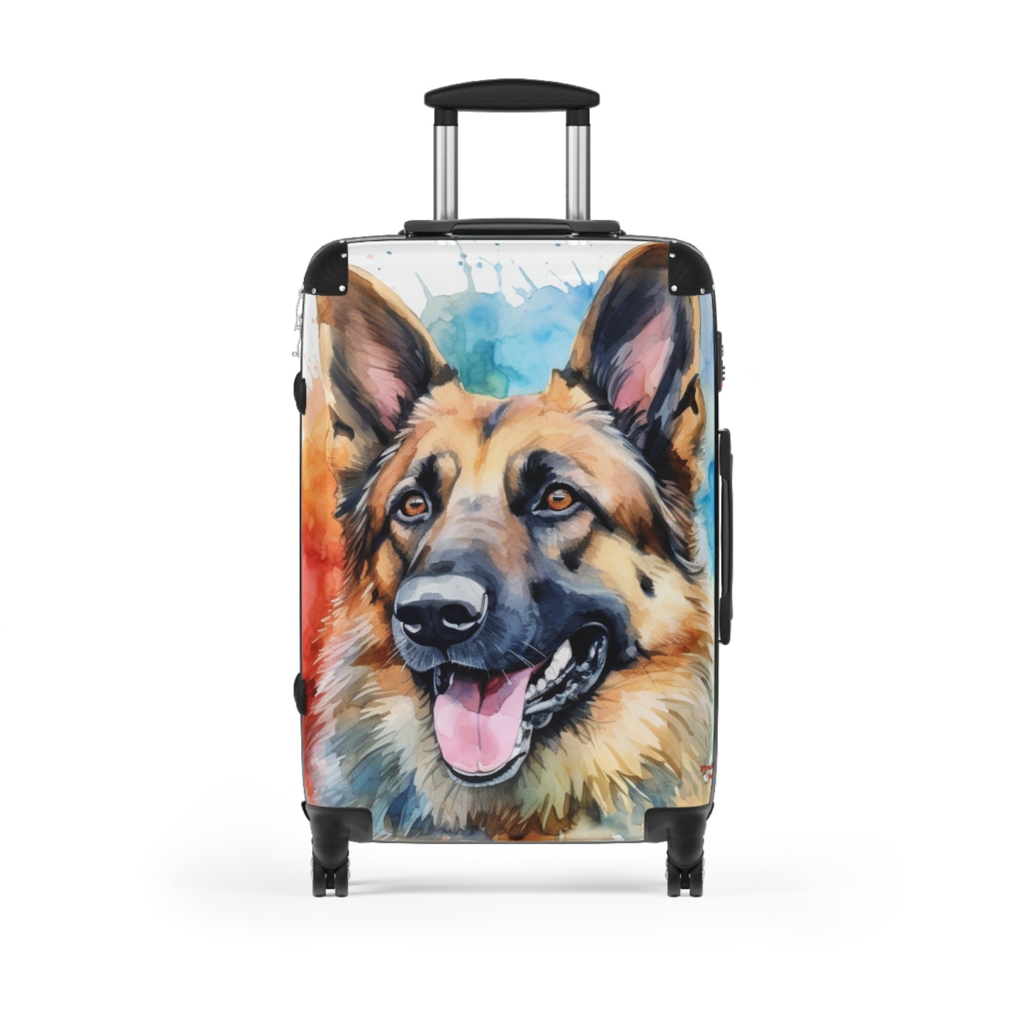 German Shepherd Suitcase by Firechick Designs | Mastiff Police Guard Security Dog Family Pet K9 Canine Man's Best Friend Puppy Dogs Bag