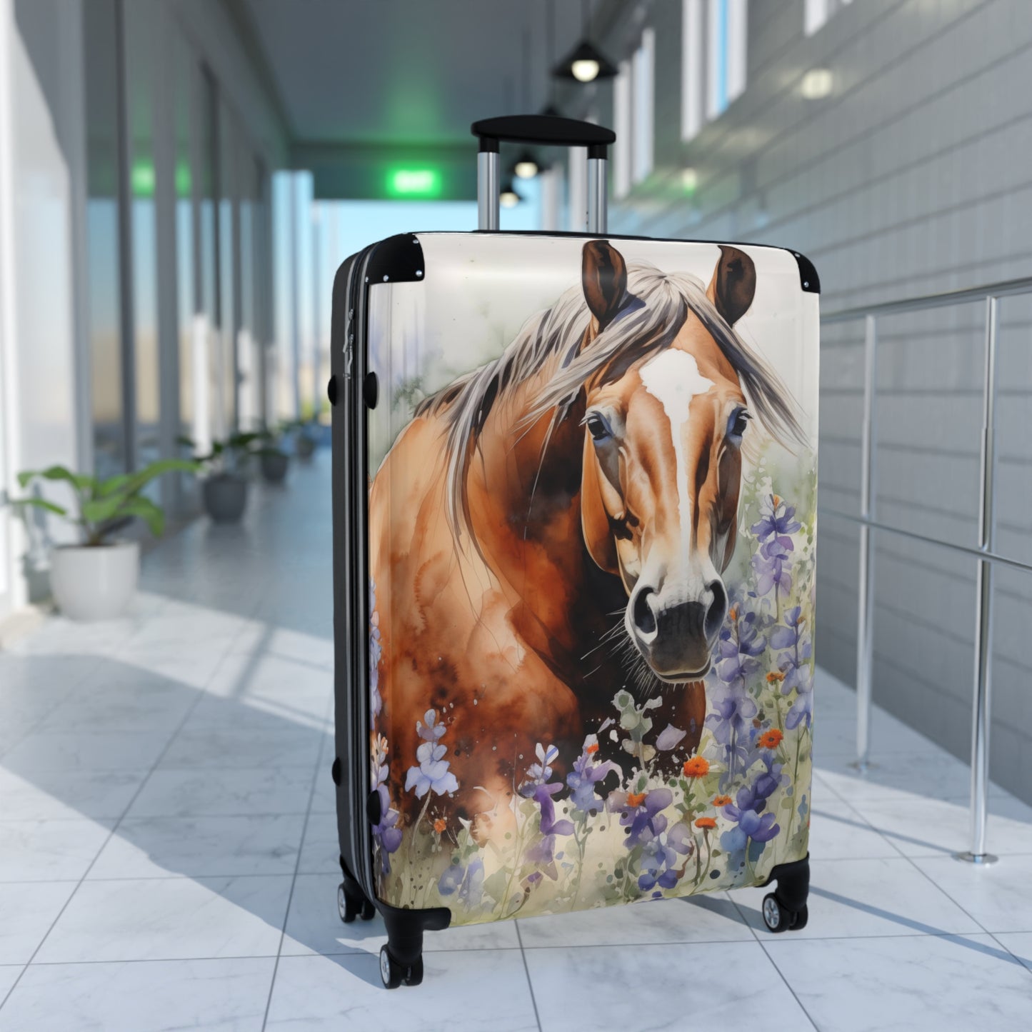 American Quarter Horse Suitcase | Quarter Horses Bag Duffle Travel Gear Equestrienne Jockey Cowgirl Cowboy Equine Animal Lover