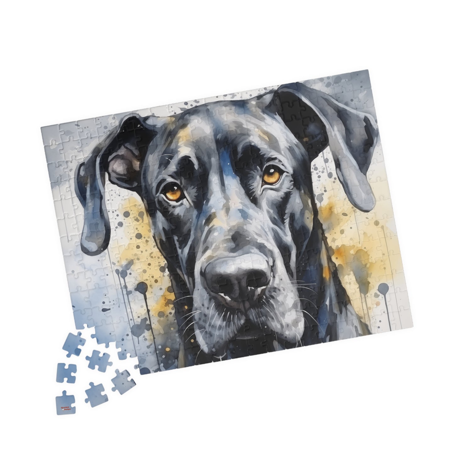 Great Dane Puzzle (110, 252, 520, 1014-piece) Family Pet German Mastiff Boarhound Gentle Giant Canine K9 Animal Lover Jig Saw 1000 piece