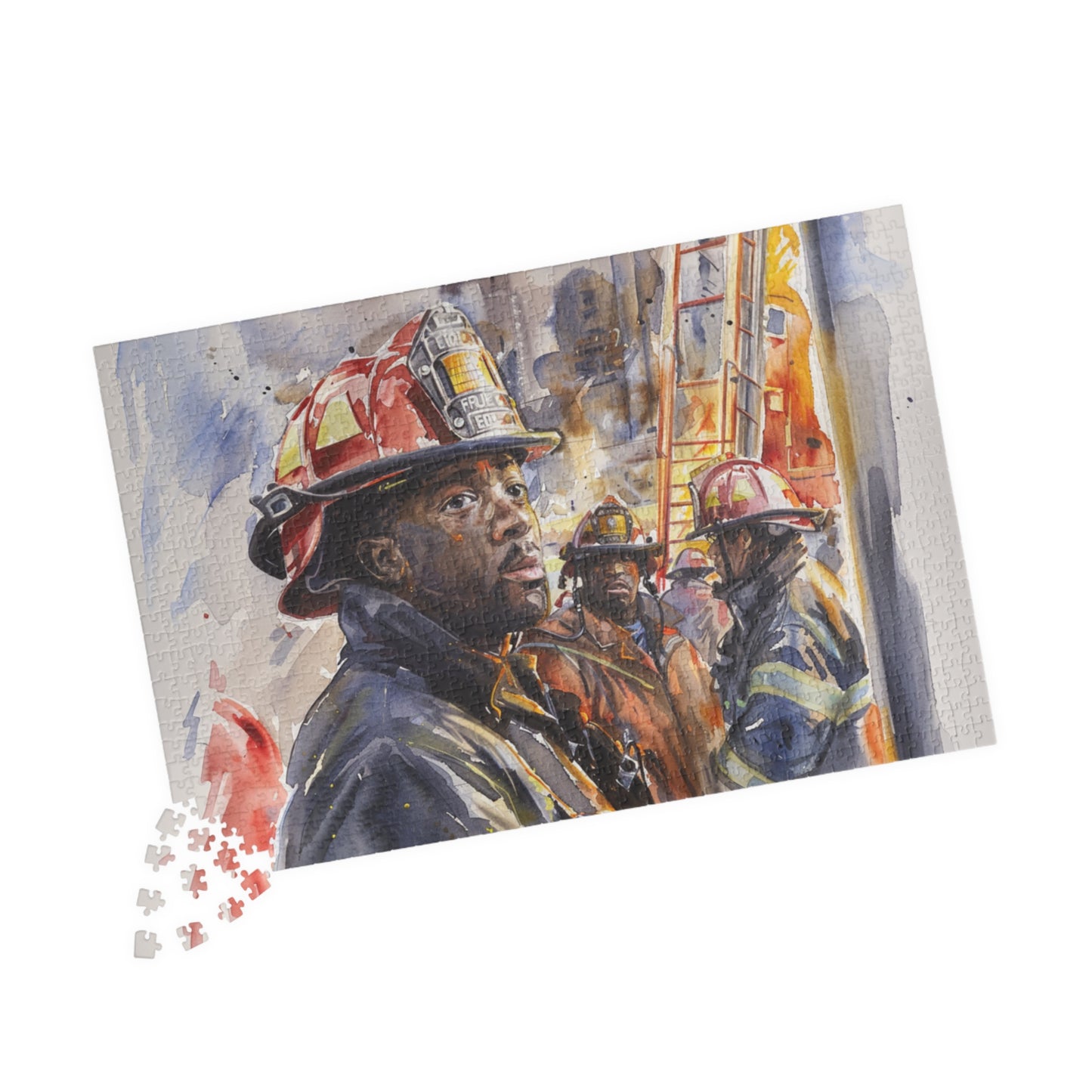 African American Firefighter Puzzle #1 (110, 252, 520, 1014-piece) America's Bravest Jig Saw 1000 500 Tabletop Games Black Firemen Fireman