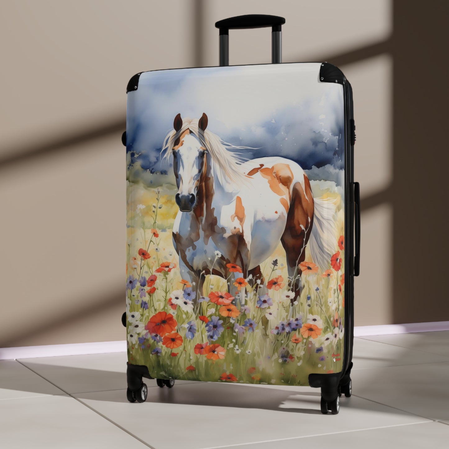 American Paint Horse Suitcase #1 | Quarter Horses Bag Duffle Travel Gear Equestrienne Jockey Cowgirl Cowboy Equine Animal Lover