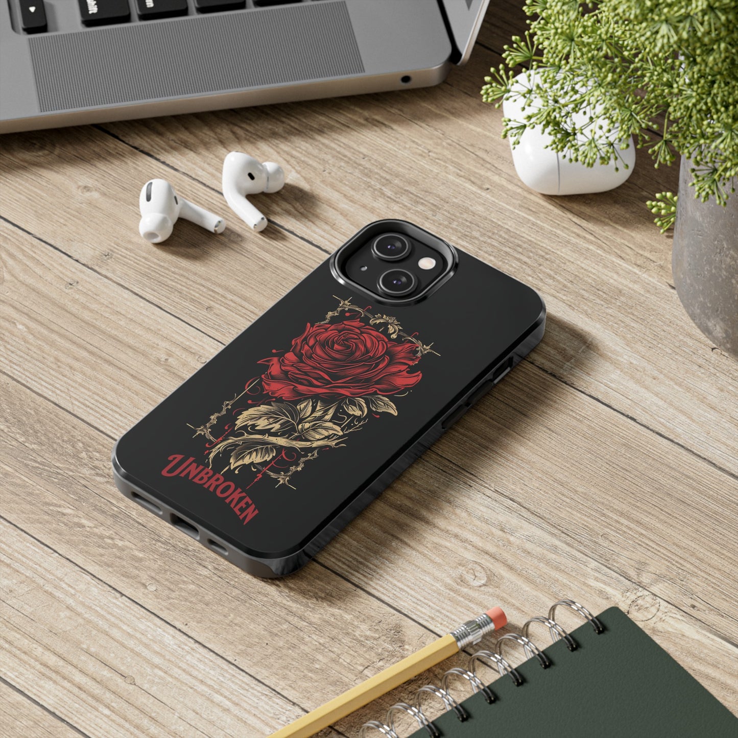 Vintage Rose Unbroken iPhone Cases, Lightweight, Impact Resistant, Available for iPhone 14/14 Pro/14 Plus/14 Pro Max