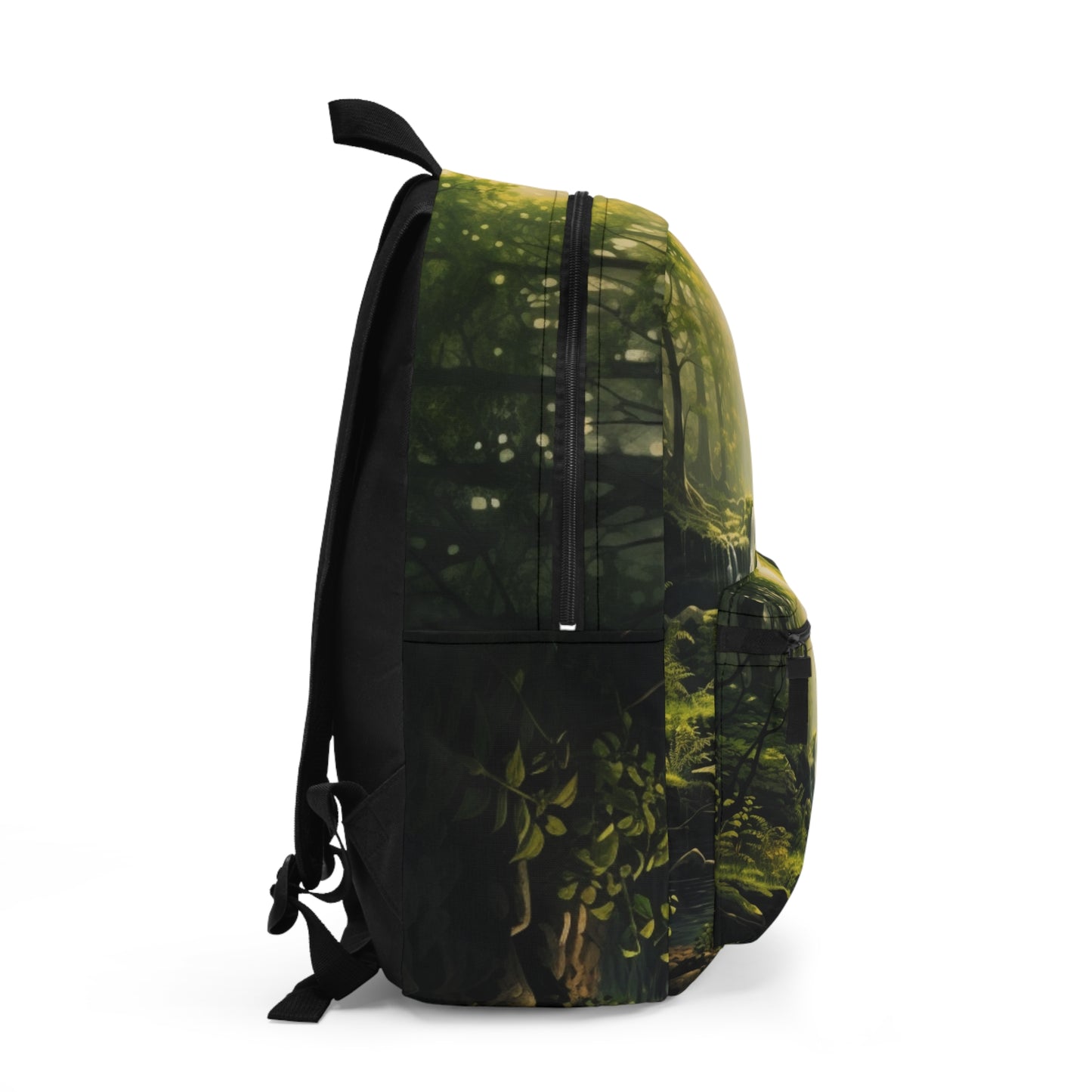 God's Country Backpack | Wilderness Paradise Deer Buck Stag Stream Forest Woods Creek Nature Animals Waterfall Natural Wonder