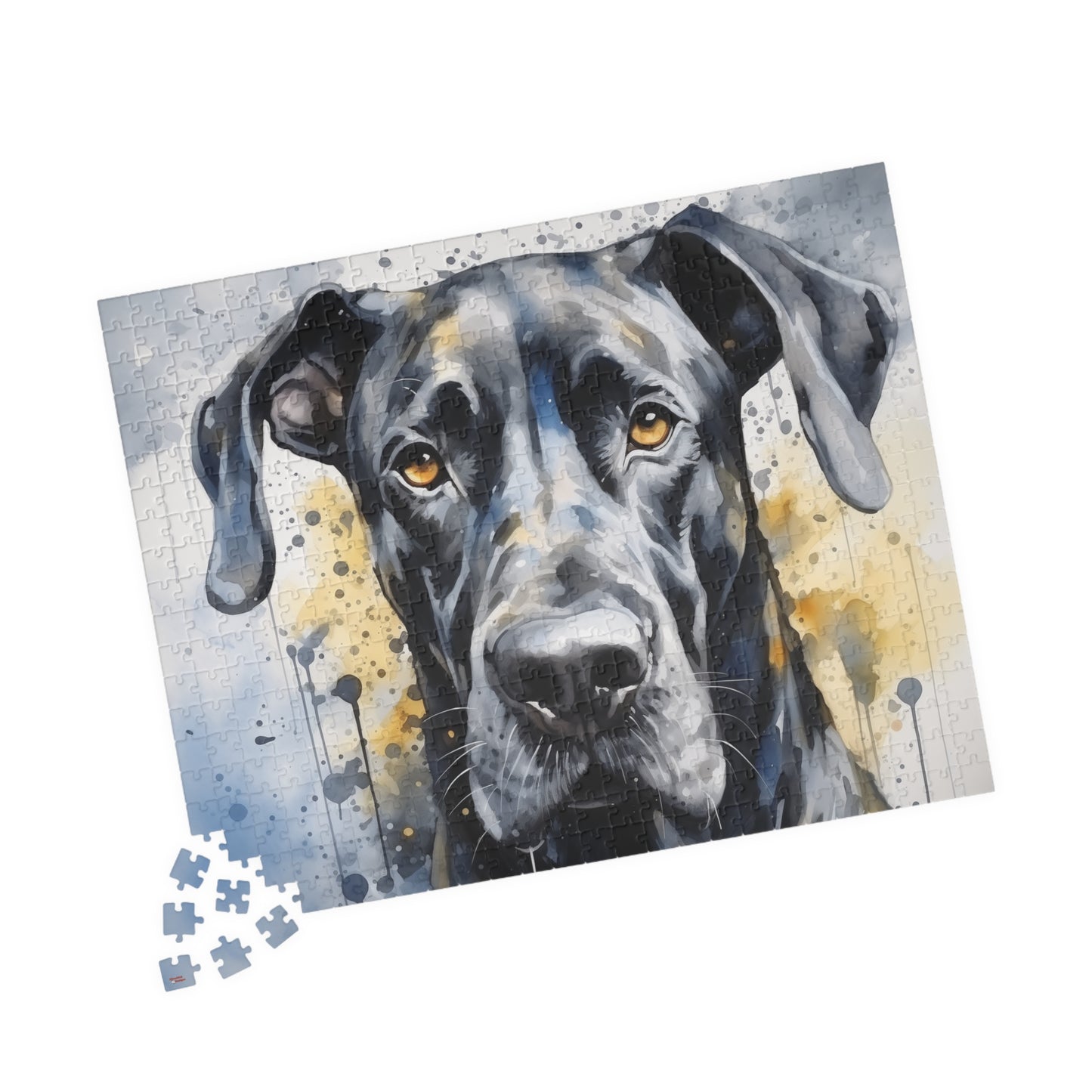 Great Dane Puzzle (110, 252, 520, 1014-piece) Family Pet German Mastiff Boarhound Gentle Giant Canine K9 Animal Lover Jig Saw 1000 piece