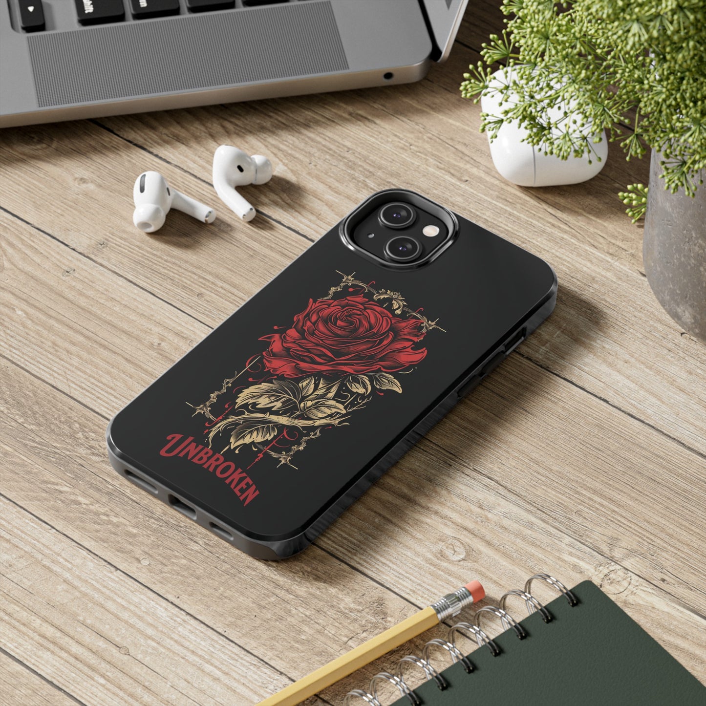 Vintage Rose Unbroken iPhone Cases, Lightweight, Impact Resistant, Available for iPhone 14/14 Pro/14 Plus/14 Pro Max