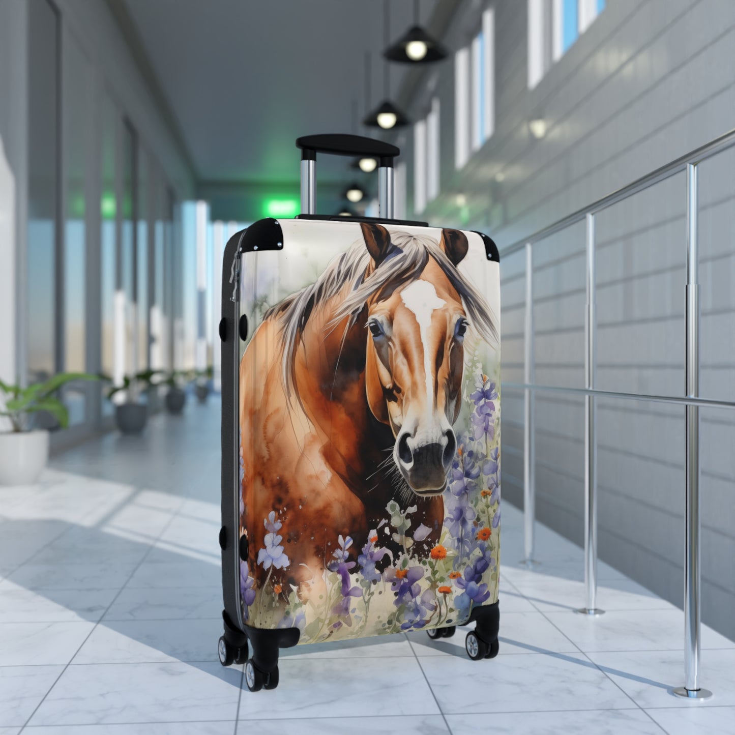 American Quarter Horse Suitcase | Quarter Horses Bag Duffle Travel Gear Equestrienne Jockey Cowgirl Cowboy Equine Animal Lover