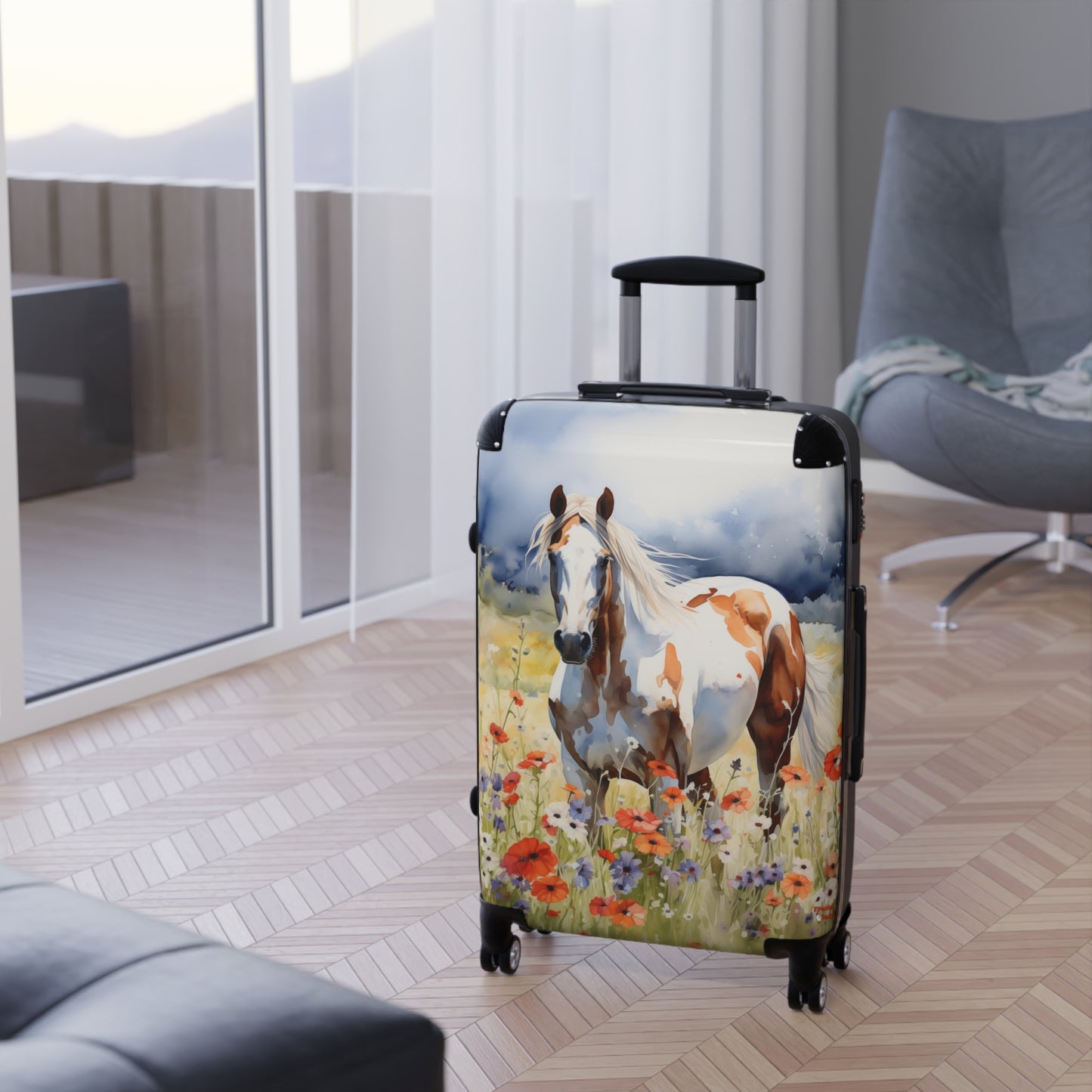 American Paint Horse Suitcase #1 | Quarter Horses Bag Duffle Travel Gear Equestrienne Jockey Cowgirl Cowboy Equine Animal Lover