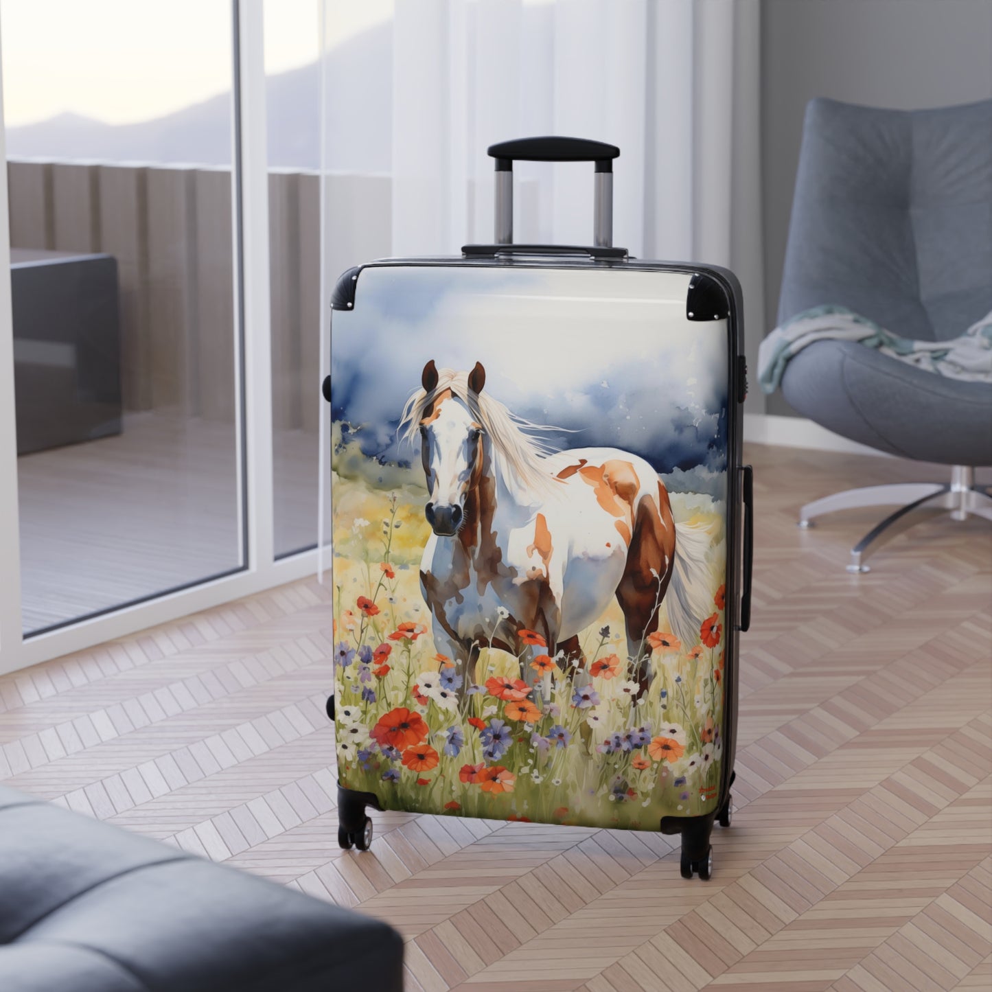 American Paint Horse Suitcase #1 | Quarter Horses Bag Duffle Travel Gear Equestrienne Jockey Cowgirl Cowboy Equine Animal Lover