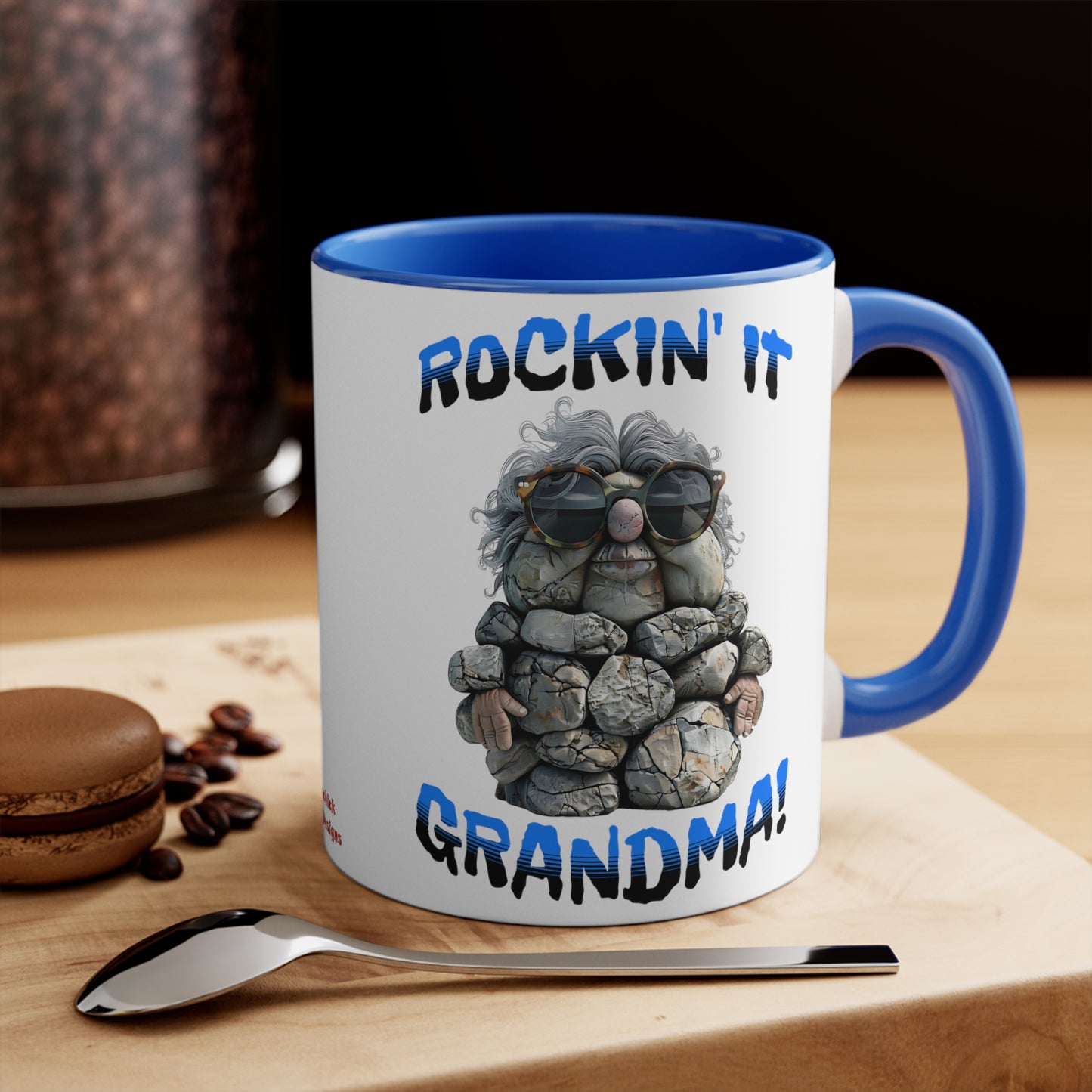 Rockin' It Grandma Mug, 11 Oz Ceramic Coffee Mug with Fun Print, Dishwasher Safe | Granny Mimi Nana Gigi Grandmother Gram