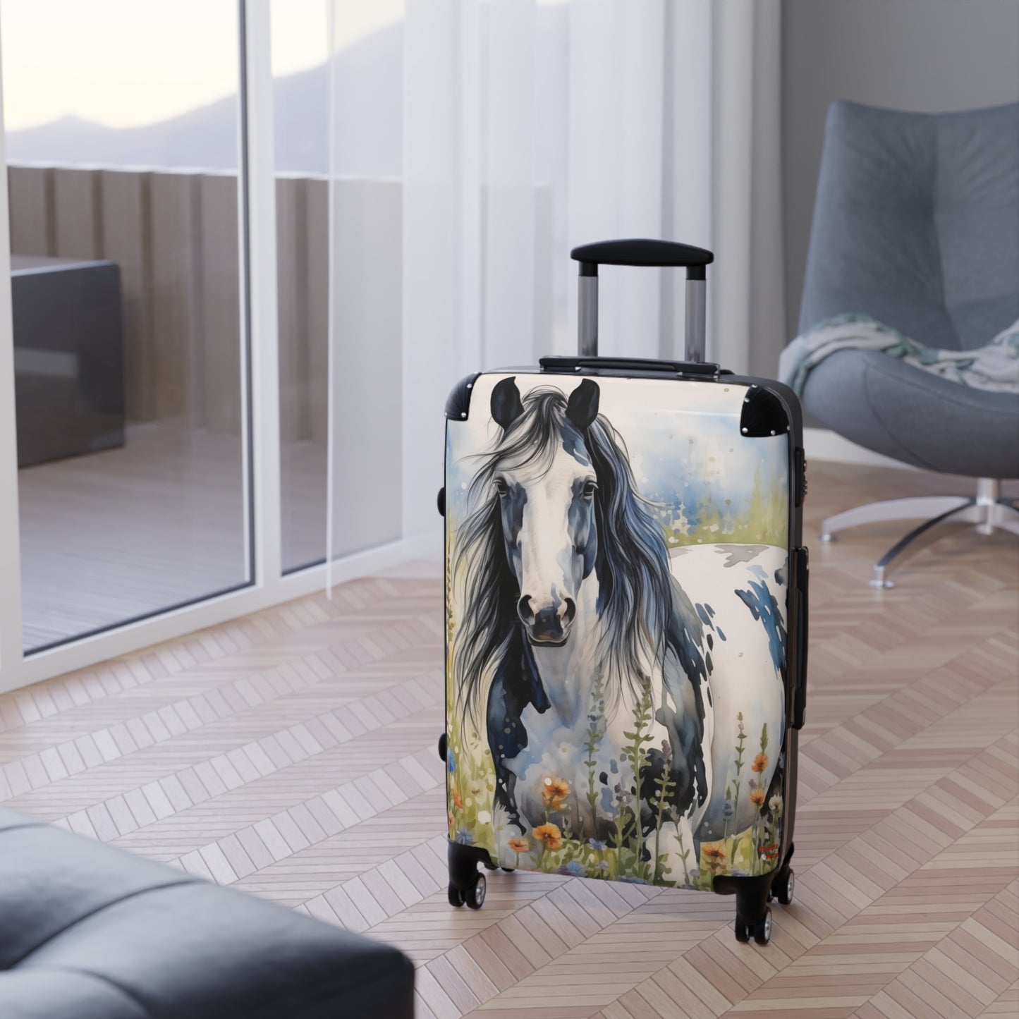 American Paint Horse Suitcase #1 | Quarter Horses Bag Duffle Travel Gear Equestrienne Jockey Cowgirl Cowboy Equine Animal Lover