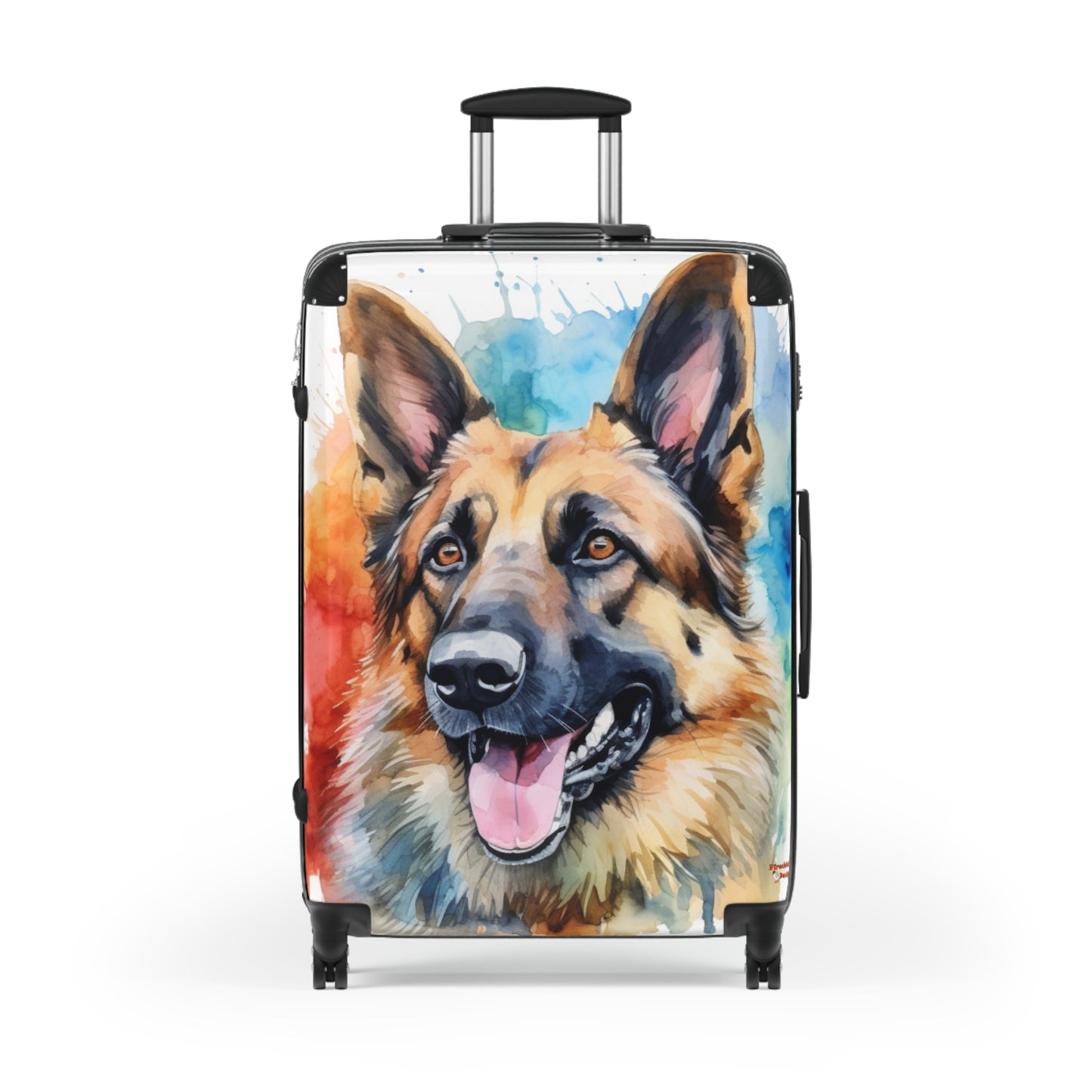 German Shepherd Suitcase by Firechick Designs | Mastiff Police Guard Security Dog Family Pet K9 Canine Man's Best Friend Puppy Dogs Bag