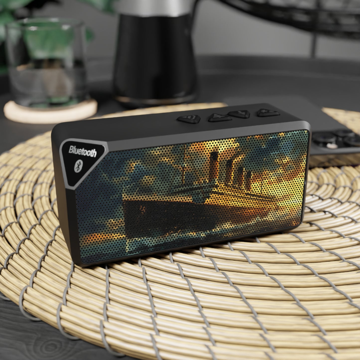 Jabba Bluetooth Speaker with Titanic Design, Watercolor or Historical Photo, 2 Variations