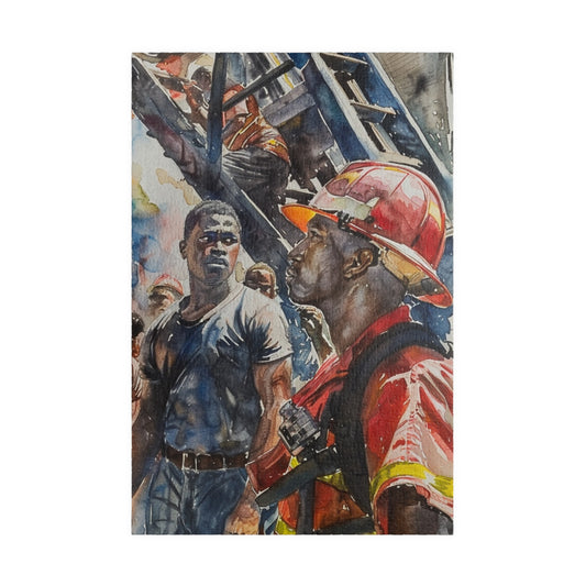 African American Firefighter Puzzle #2 (110, 252, 520, 1014-piece) America's Bravest Jig Saw 1000 500 Tabletop Games Black Firemen Fireman