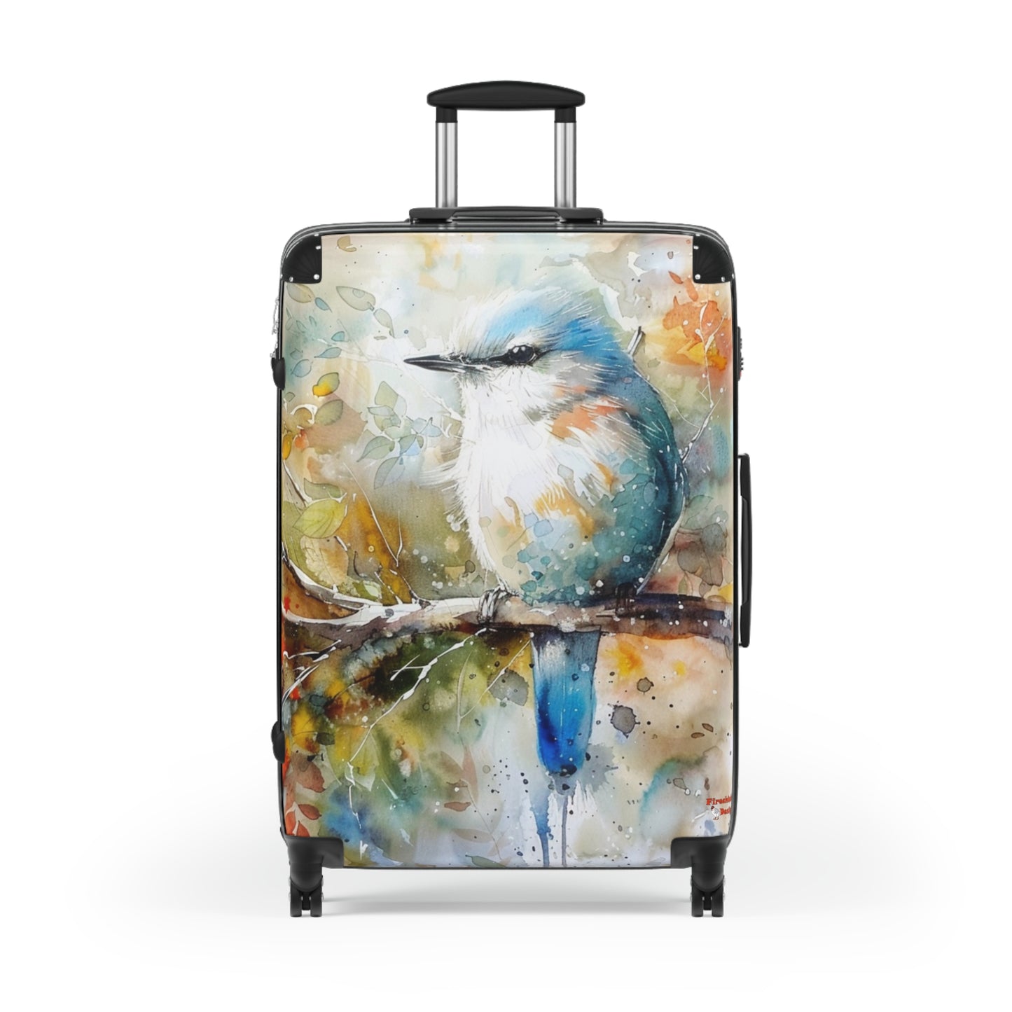 Western Bluebird Suitcase | Wildlife luggage Bird Duffle Travel Bag Carryon Nature Watercolor Animals Beauty Traveling Baggage Gear