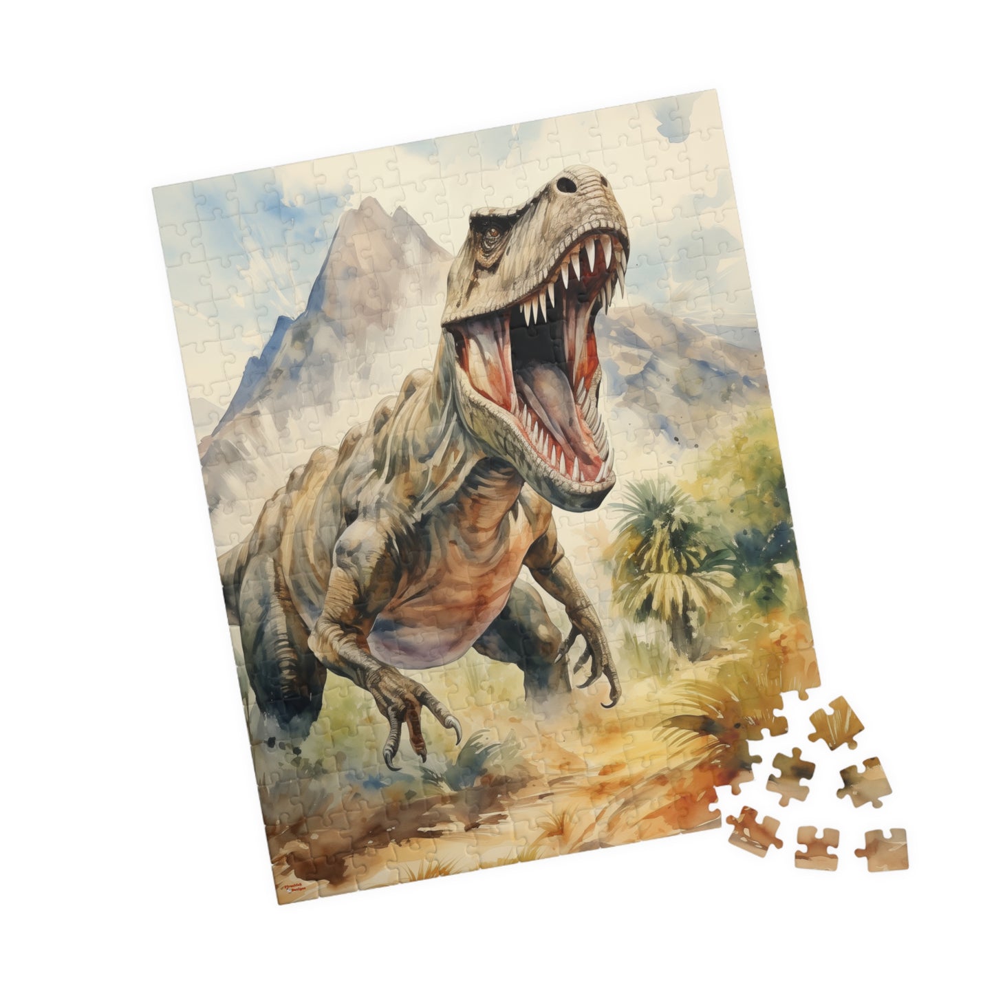 T-Rex Roar Puzzle (110, 252, 520, 1014-piece) Dinosaurs Jurassic Monsters Jig Saw Games Teenager Adults Boys Kids Family Fun Together