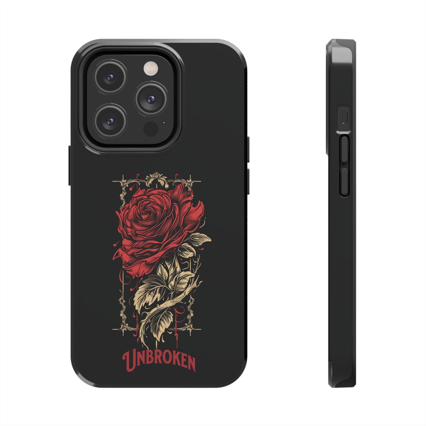 Vintage Rose Unbroken iPhone Cases, Lightweight, Impact Resistant, Available for iPhone 14/14 Pro/14 Plus/14 Pro Max