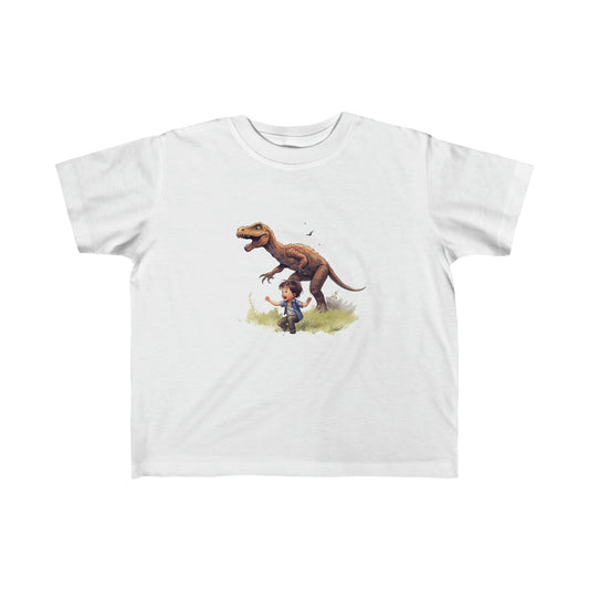 Me and My T-Rex Toddler's Fine Jersey Tee | Dinosaur Shirt Dino Top Kids Child Children Lizard My Dog Friend Tyrannosaurus Rex Lizard Big Dog