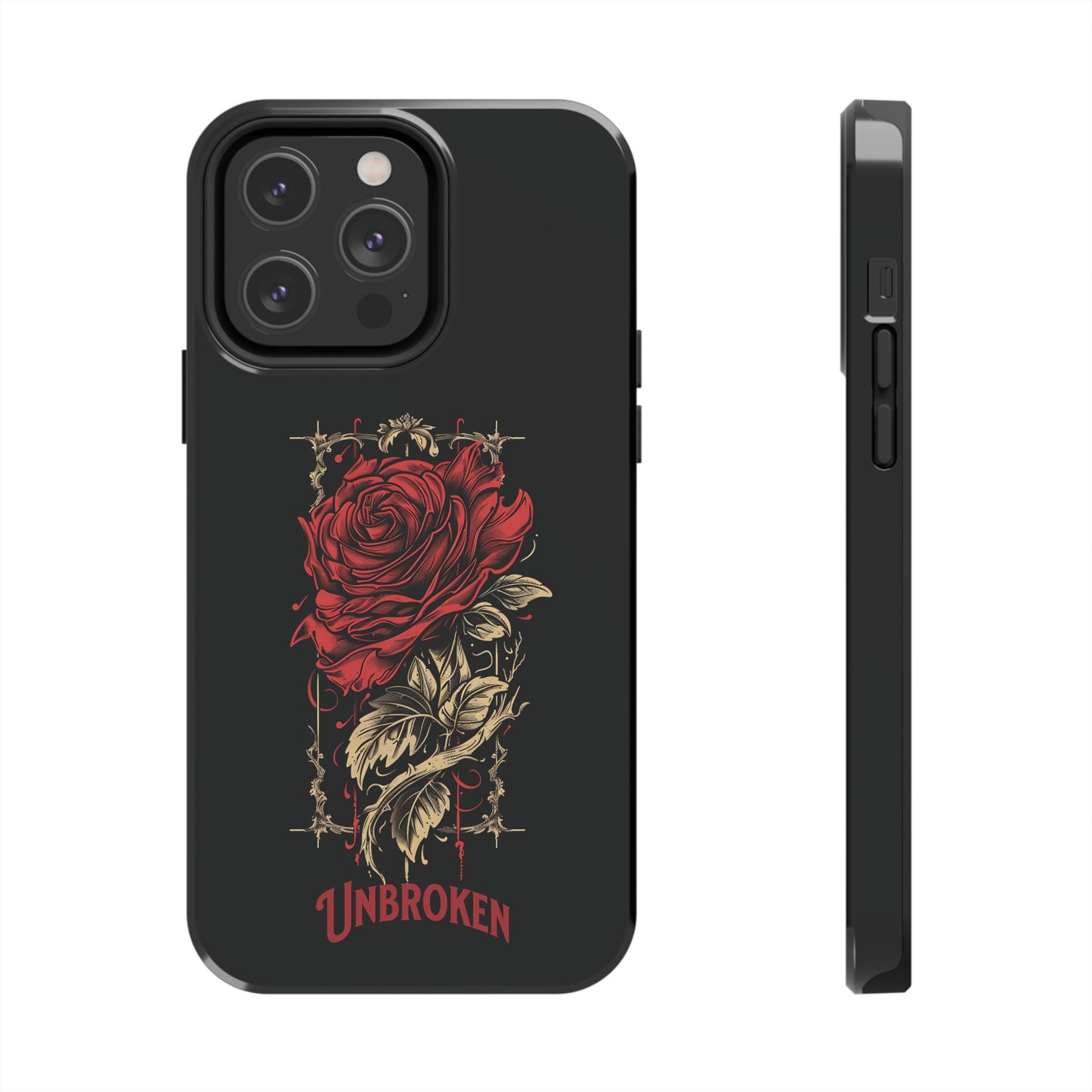 Vintage Rose Unbroken iPhone Cases, Lightweight, Impact Resistant, Available for iPhone 14/14 Pro/14 Plus/14 Pro Max