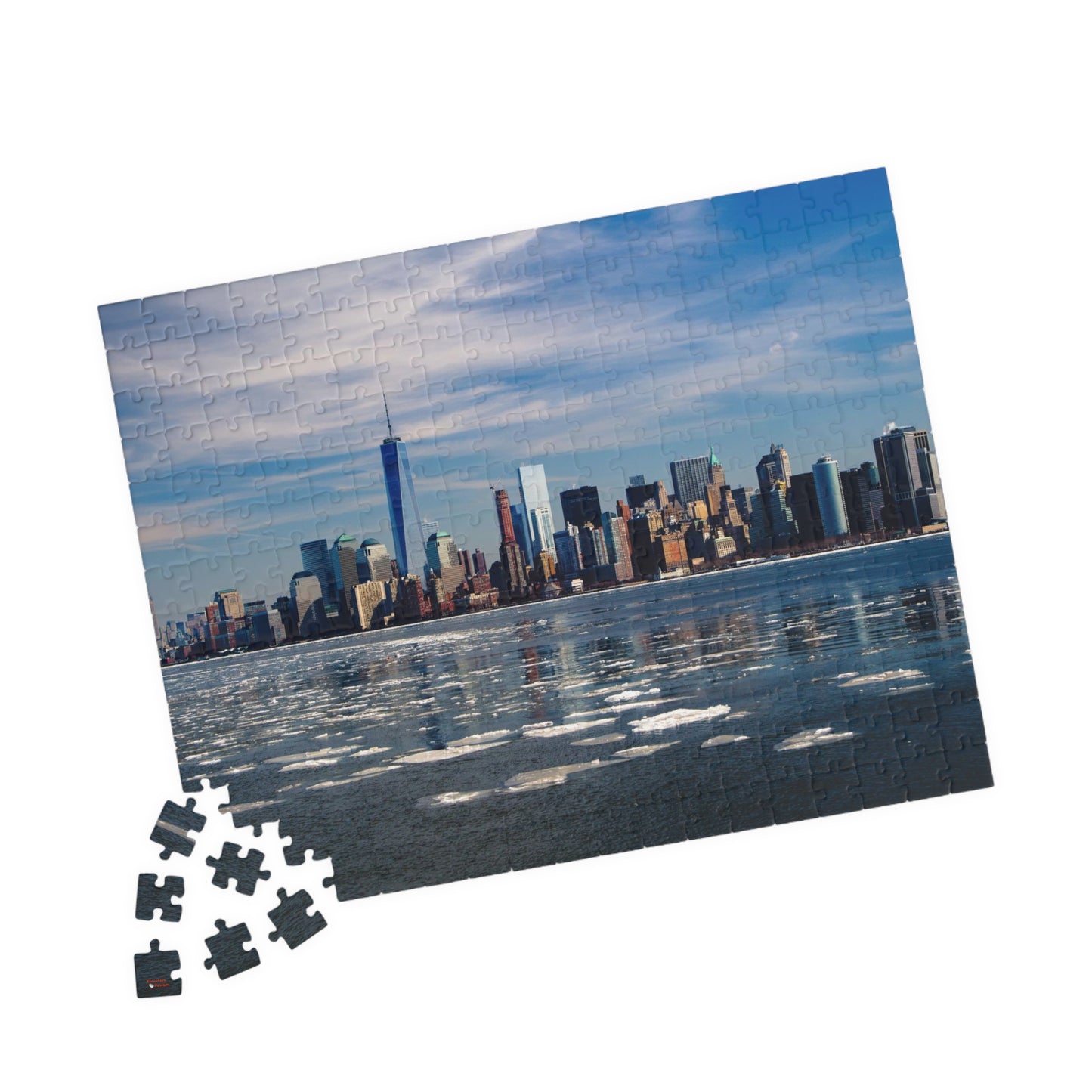 NYC Freedom Tower Puzzle (110, 252, 520, 1014-piece) New York Cityscape Harbor Skyline 1000 Piece Jig Saw Arch Empire City The Big Apple