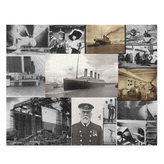 Titanic Historical Photo Puzzle, 120-500 Pieces, Gift Box, Ages 9 and Up