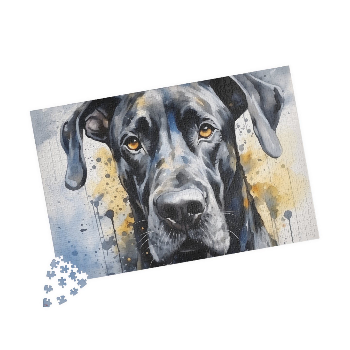 Great Dane Puzzle (110, 252, 520, 1014-piece) Family Pet German Mastiff Boarhound Gentle Giant Canine K9 Animal Lover Jig Saw 1000 piece