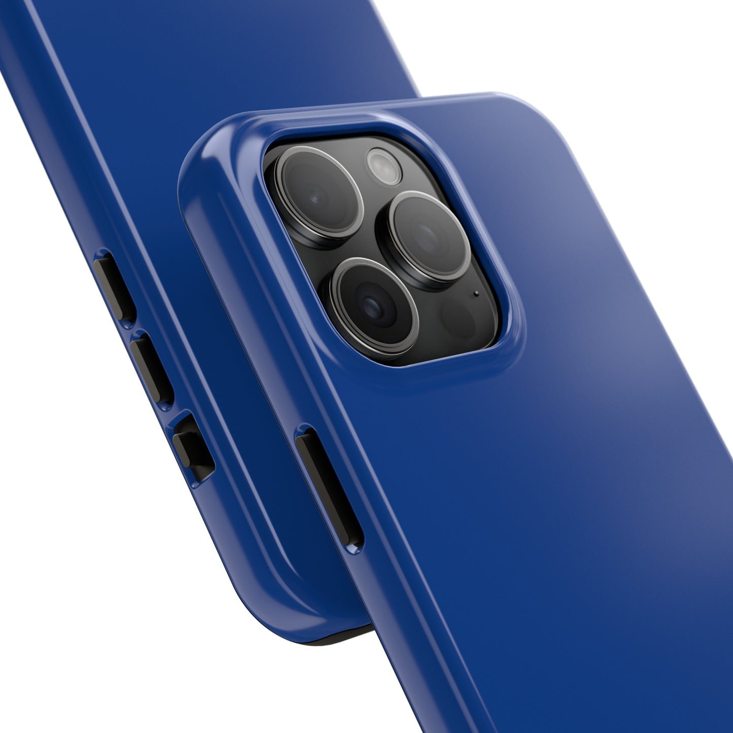 Firechick Designs iPhone 15, 15 Pro, 15 Plus, 15 Pro Max Cases, Dark Blue, Polycarbonate/TPU, 2-Piece Design, Impact Resistant, Wireless Charging Compatible