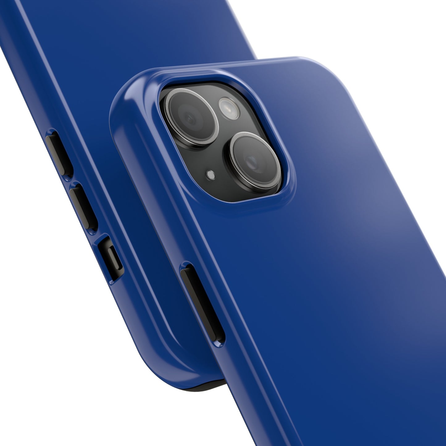 Firechick Designs iPhone 15, 15 Pro, 15 Plus, 15 Pro Max Cases, Dark Blue, Polycarbonate/TPU, 2-Piece Design, Impact Resistant, Wireless Charging Compatible