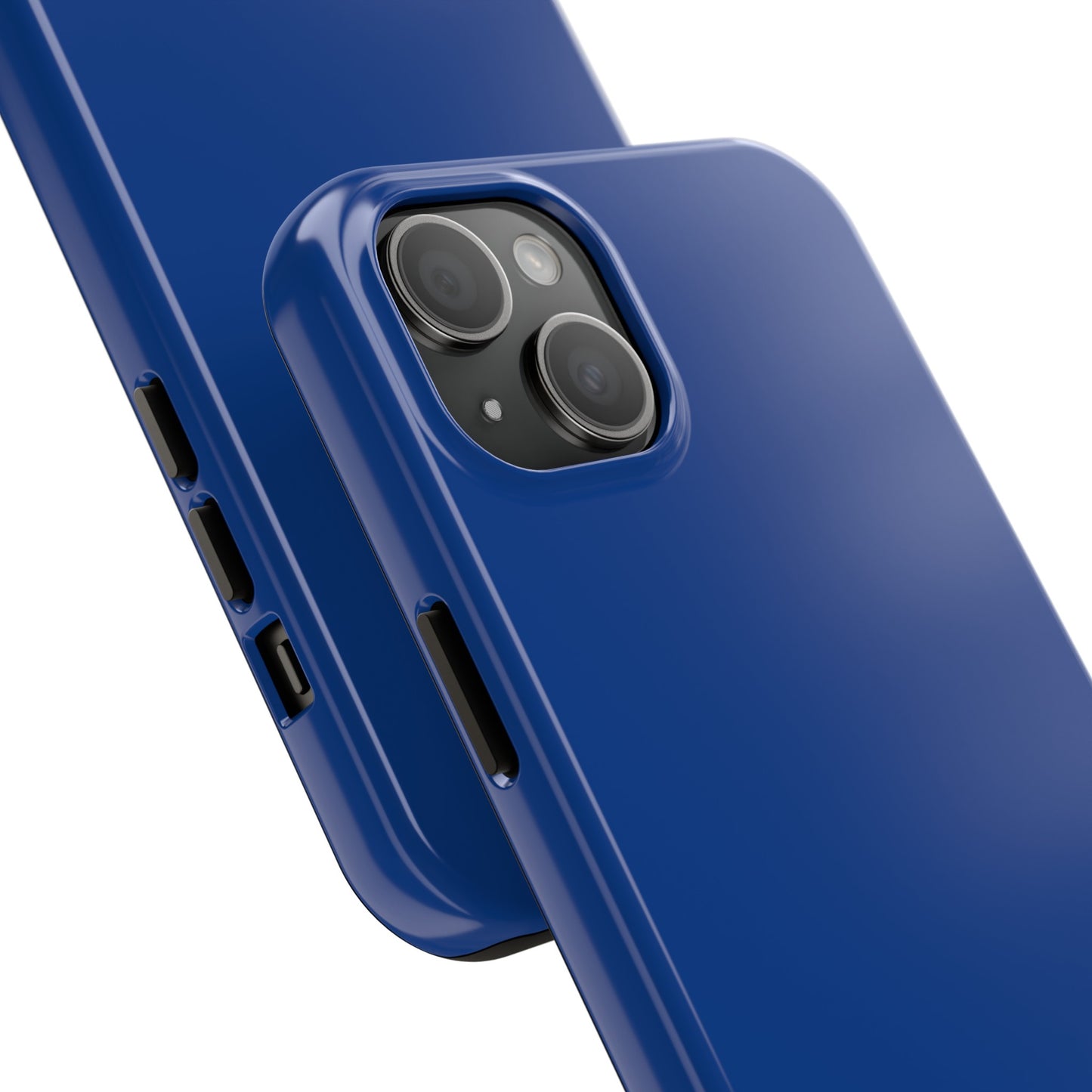 Firechick Designs iPhone 15, 15 Pro, 15 Plus, 15 Pro Max Cases, Dark Blue, Polycarbonate/TPU, 2-Piece Design, Impact Resistant, Wireless Charging Compatible