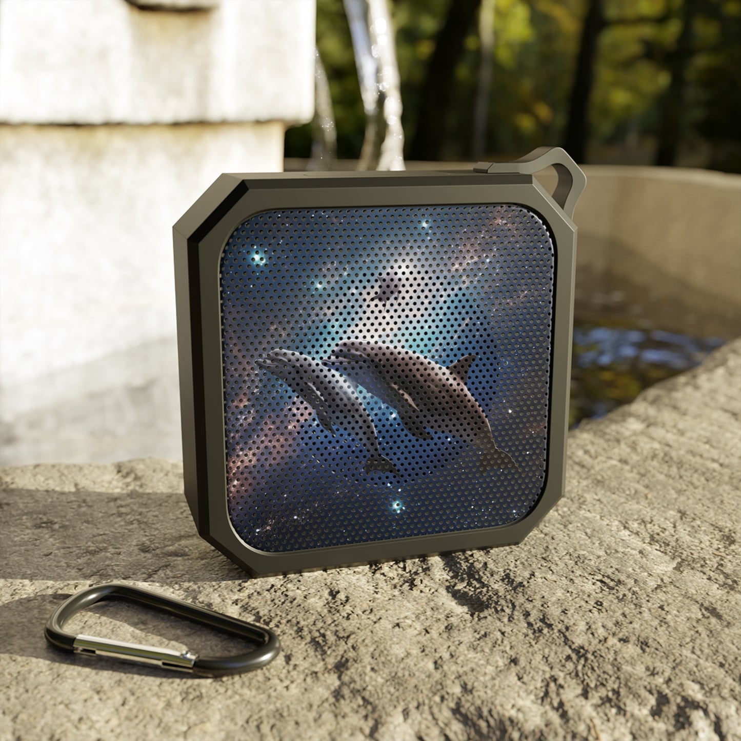 Dolphins in Space Blackwater Outdoor Bluetooth Speaker