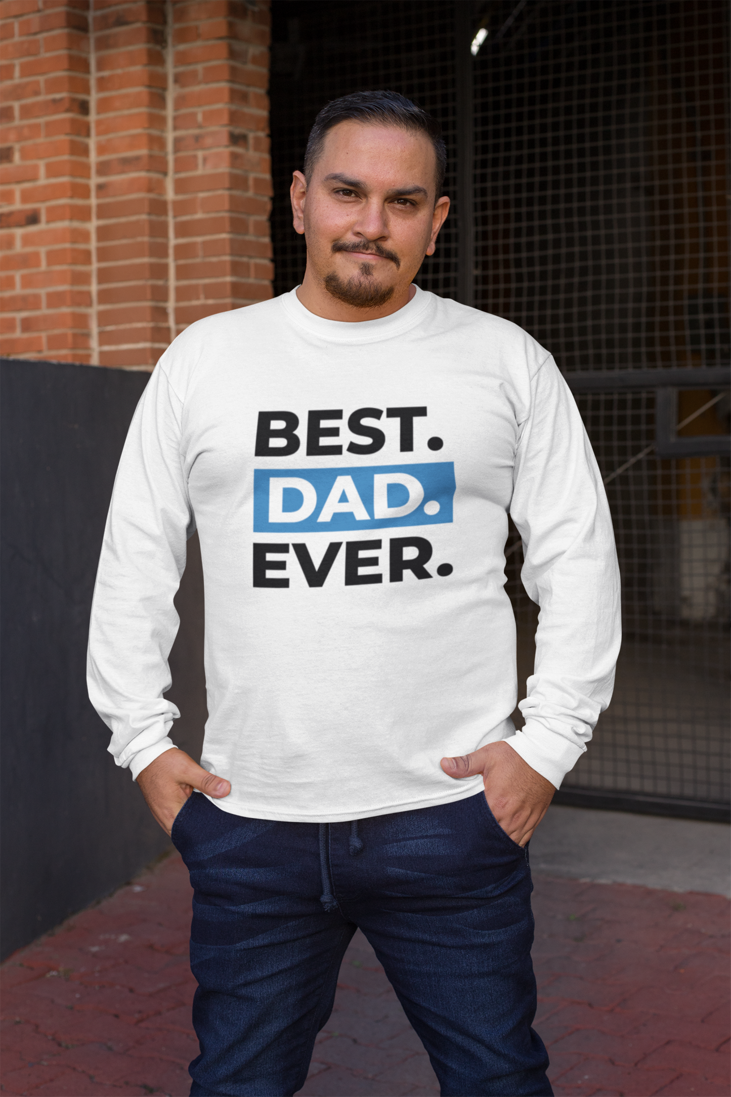 Best Dad Ever Unisex Performance Long Sleeve Shirt | Dad's Tee | Sun shirt | Sunburn Protection | Father's Day T-Shirt