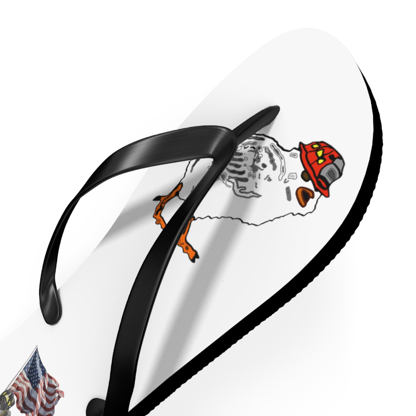 Firechick Designs Flip Flops |  Firefighter Firewoman Wife Wives Ladies in the Fire Service Family Sandals Beach Wear