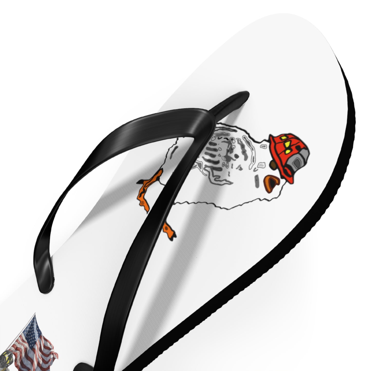 Firechick Designs Flip Flops |  Firefighter Firewoman Wife Wives Ladies in the Fire Service Family Sandals Beach Wear