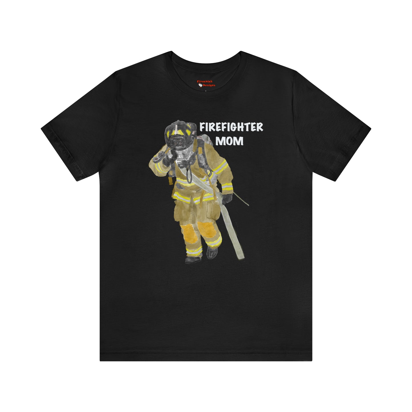 Firefighter Mom Unisex Jersey Short Sleeve Tee | Mother of Fireman Gift | Firemen Moms Mothers