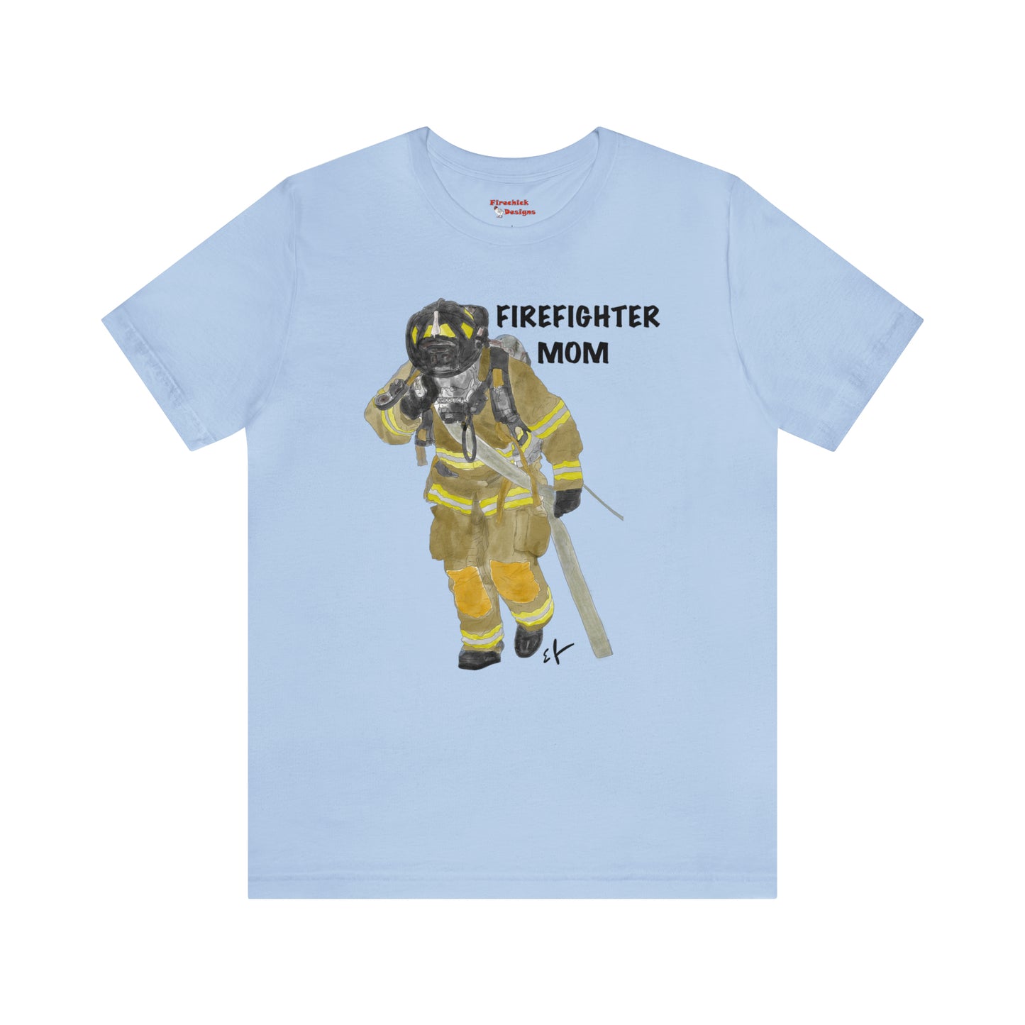 Firefighter Mom Unisex Jersey Short Sleeve Tee | Mother of Fireman Gift | Firemen Moms Mothers